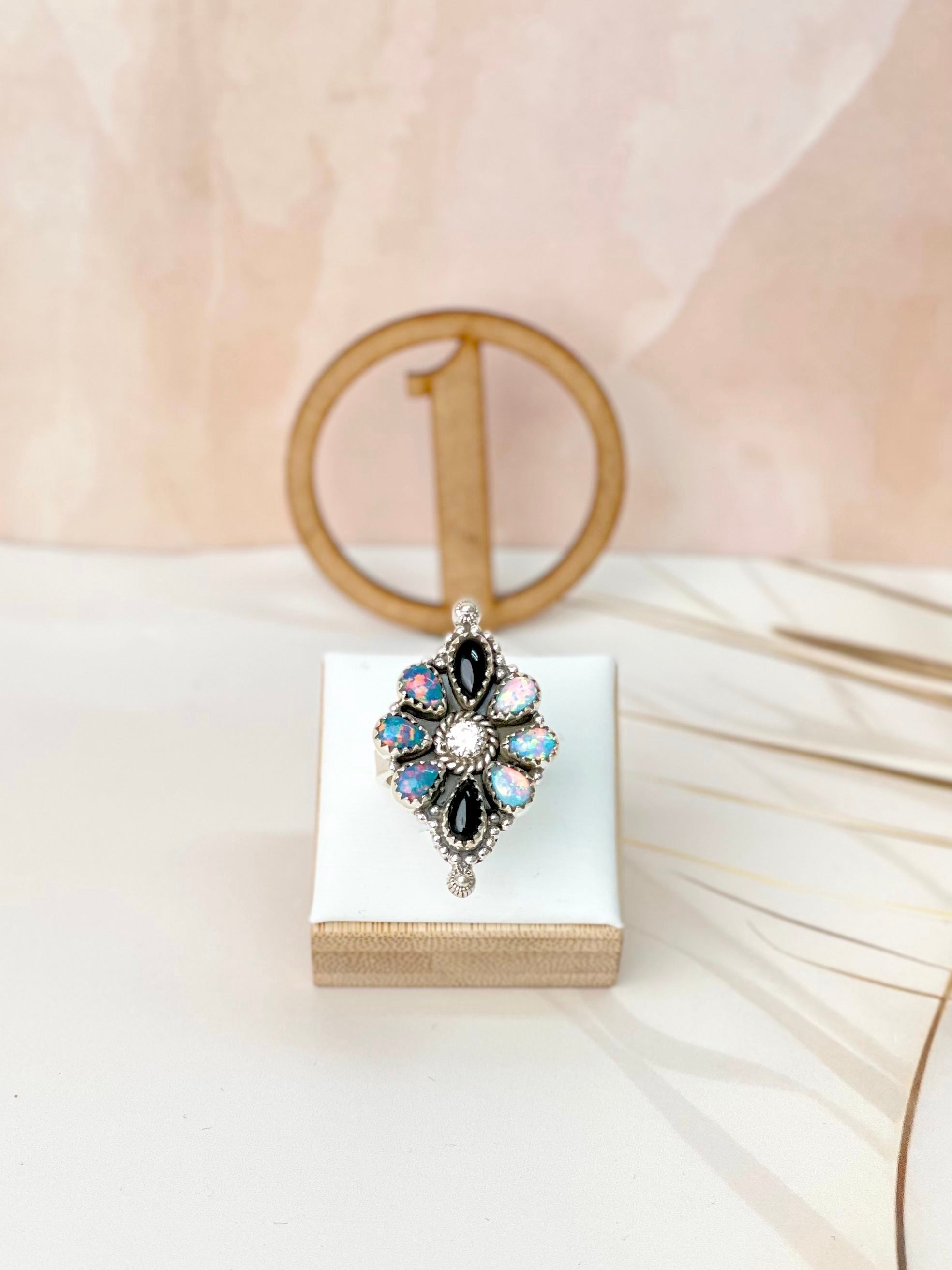 Kandy Opal Rings Bno. 2-Rings-Krush Kandy, Women's Online Fashion Boutique Located in Phoenix, Arizona (Scottsdale Area)