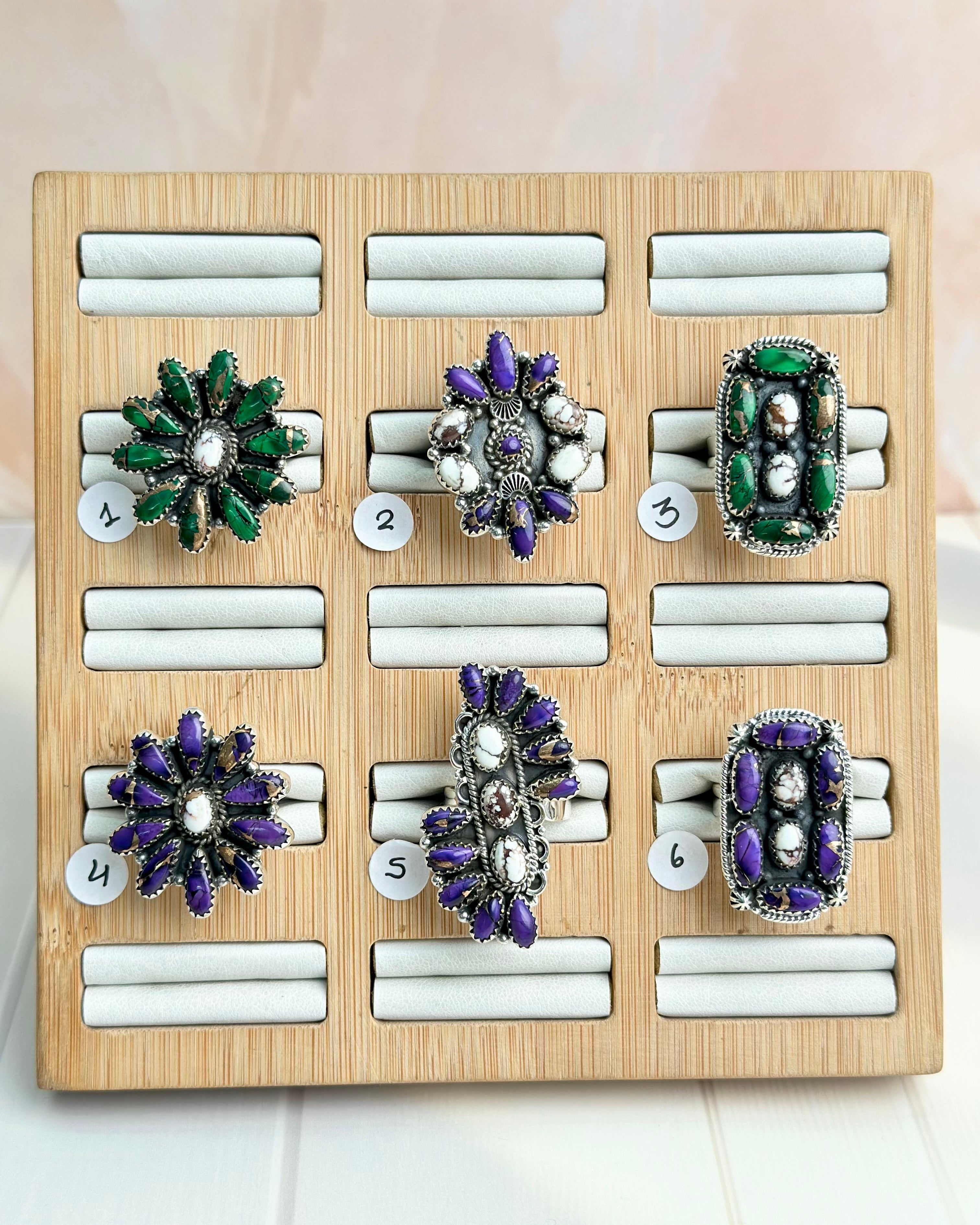 One of a Kind Boho Dahlia Rings-Rings-Krush Kandy, Women's Online Fashion Boutique Located in Phoenix, Arizona (Scottsdale Area)