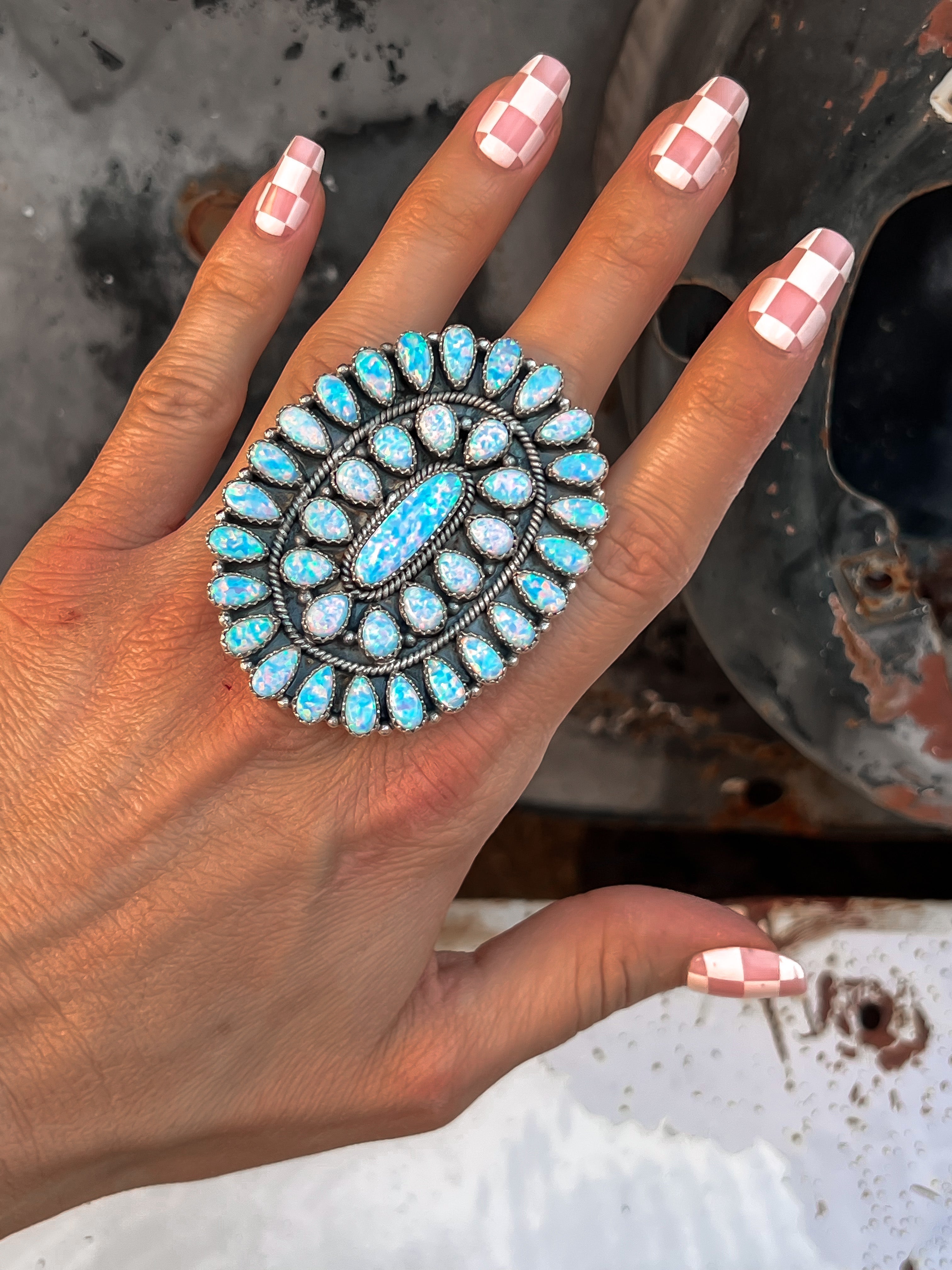 Big Mama Concho Ring MADE TO ORDER-Cluster Rings-Krush Kandy, Women's Online Fashion Boutique Located in Phoenix, Arizona (Scottsdale Area)