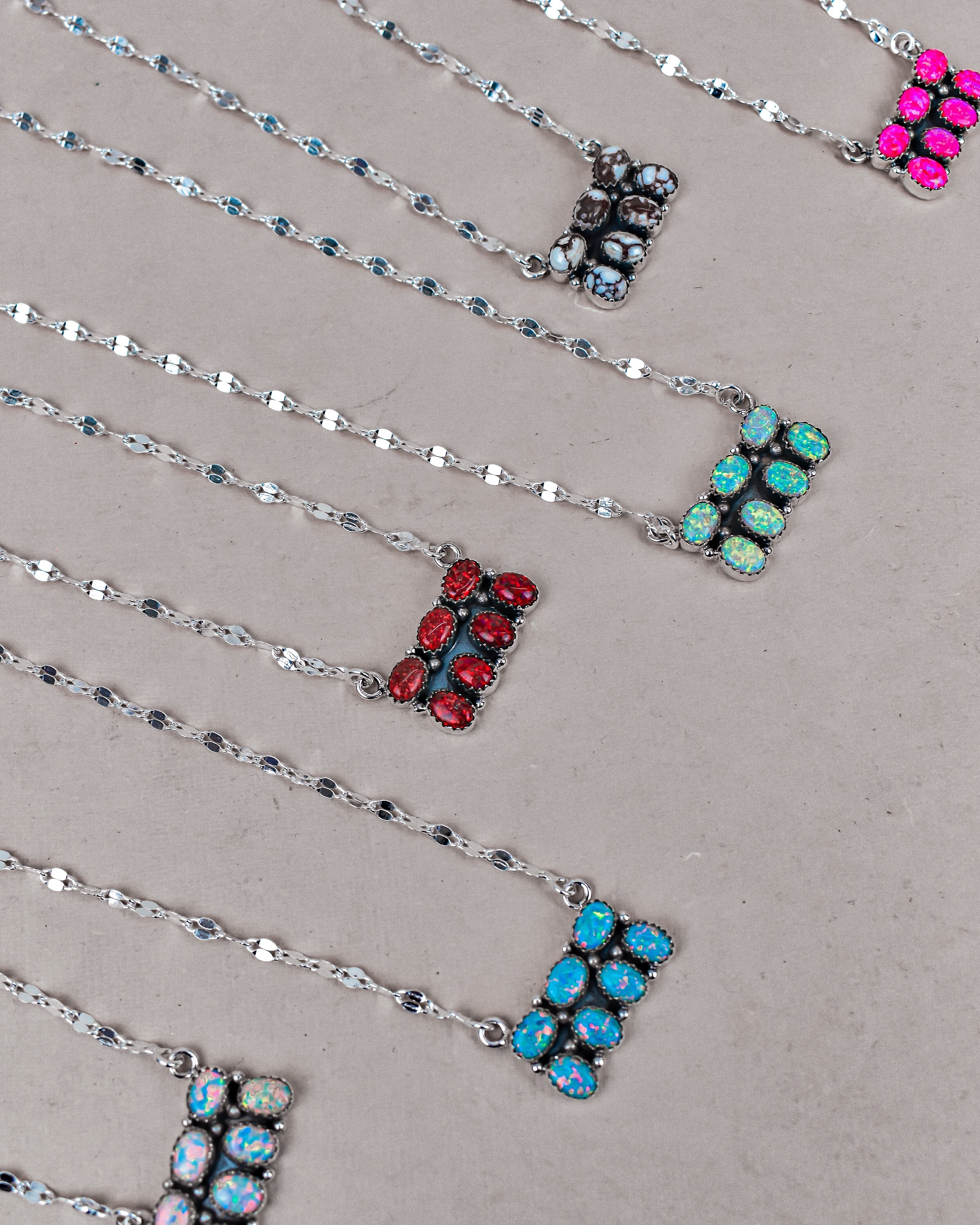 Starry Horizon Gemstone Bar Necklace-Bar Necklaces-Krush Kandy, Women's Online Fashion Boutique Located in Phoenix, Arizona (Scottsdale Area)
