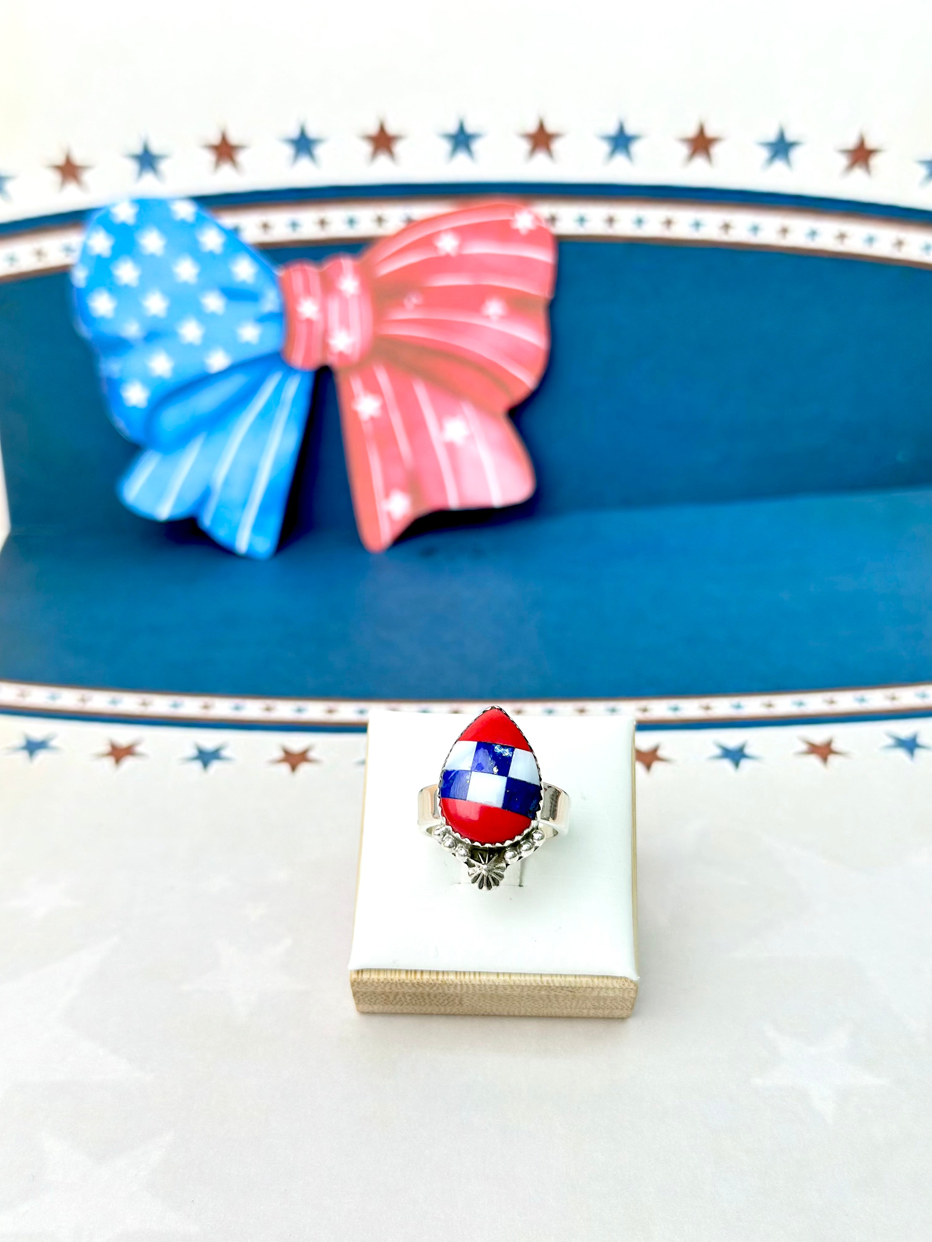 Red, White & Bold Rings-Rings-Krush Kandy, Women's Online Fashion Boutique Located in Phoenix, Arizona (Scottsdale Area)