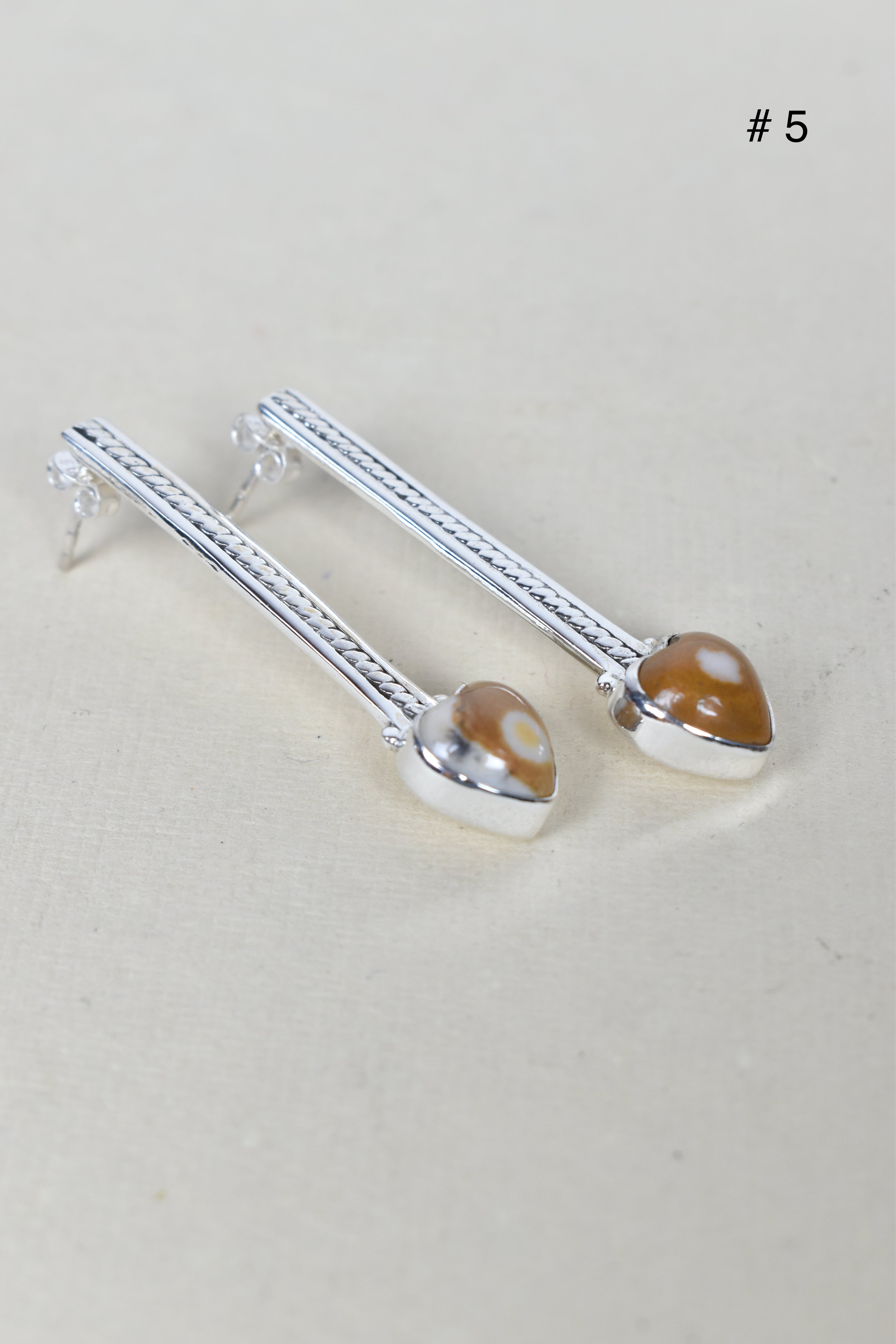 Silver Solitaire Bar Earrings-Drop Earrings-Krush Kandy, Women's Online Fashion Boutique Located in Phoenix, Arizona (Scottsdale Area)