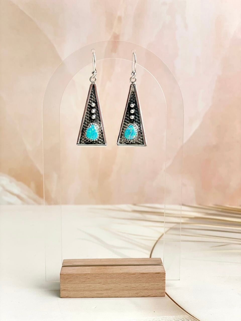 Boho Stamped Triangle Multi Earrings-Earrings-Krush Kandy, Women's Online Fashion Boutique Located in Phoenix, Arizona (Scottsdale Area)