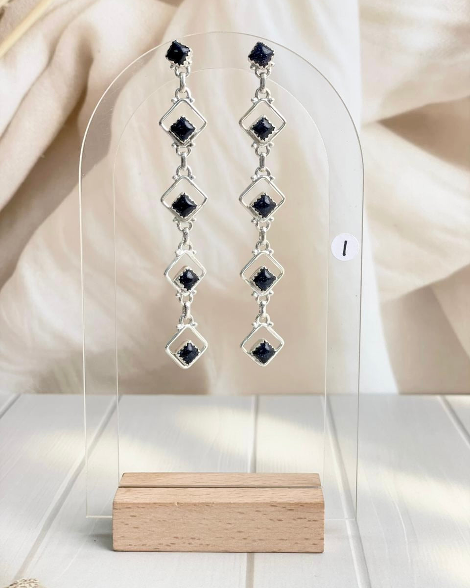 Square Dancing Dangle Earrings-Earrings-Krush Kandy, Women's Online Fashion Boutique Located in Phoenix, Arizona (Scottsdale Area)