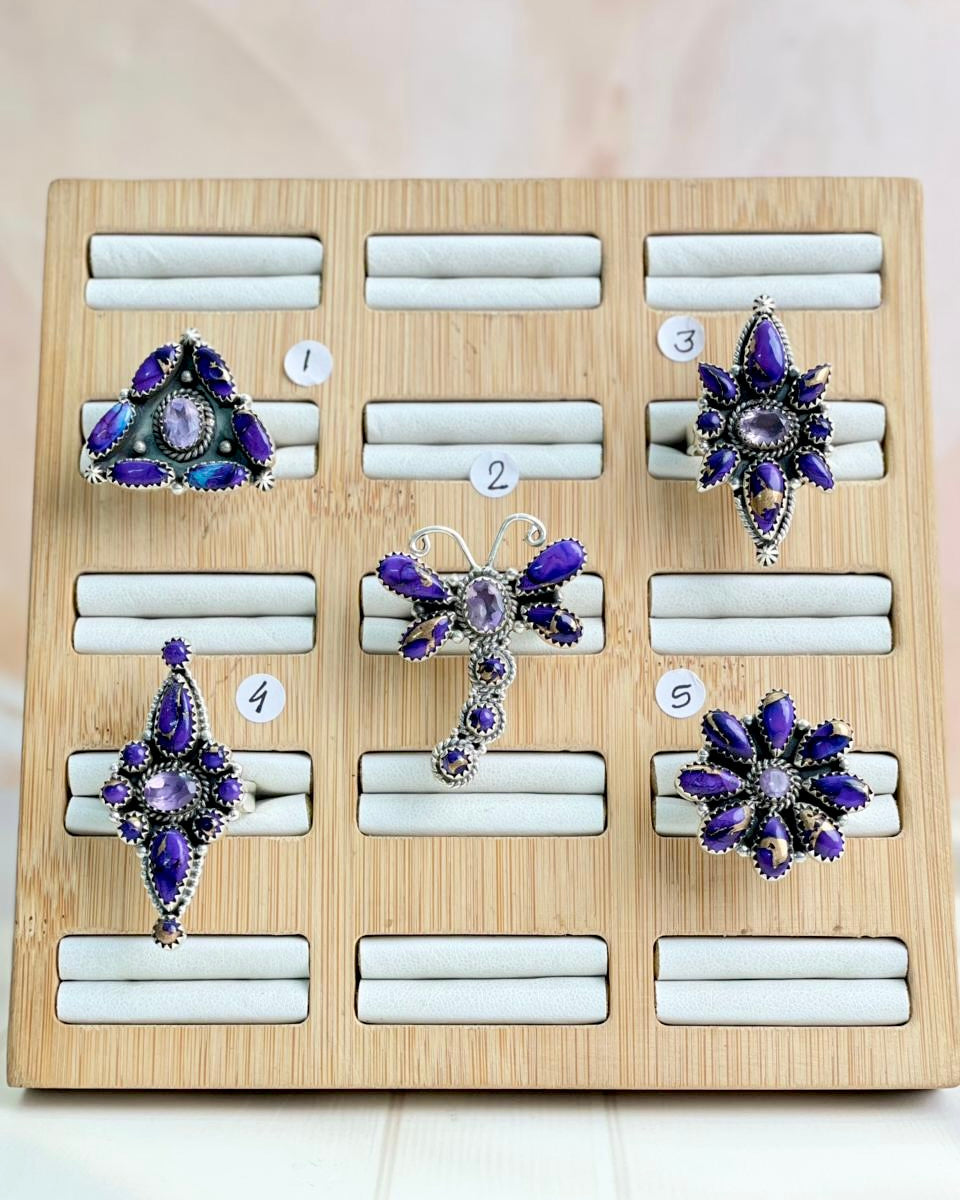 Berry Dahlia One of a Kind Boho Rings-Rings-Krush Kandy, Women's Online Fashion Boutique Located in Phoenix, Arizona (Scottsdale Area)