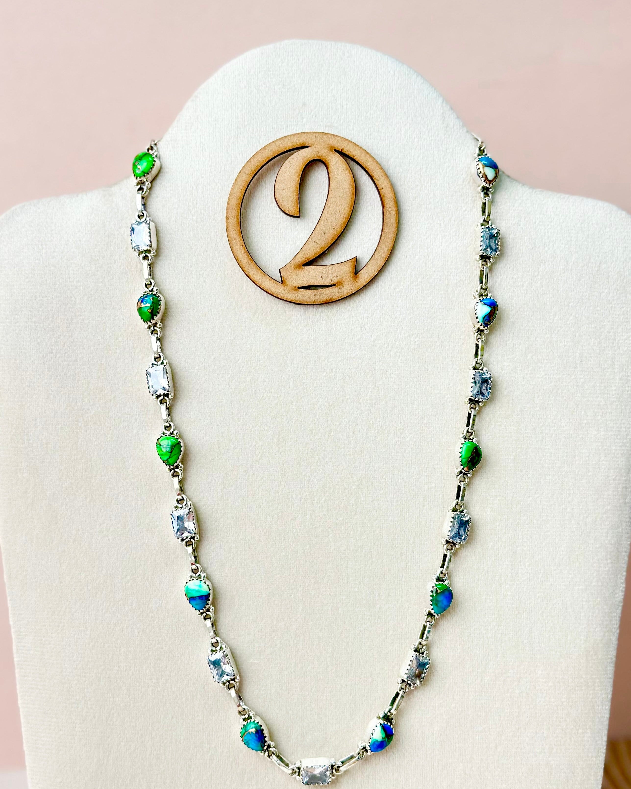 Darling Dahlias and Crystals Statement Necklace-Necklaces-Krush Kandy, Women's Online Fashion Boutique Located in Phoenix, Arizona (Scottsdale Area)