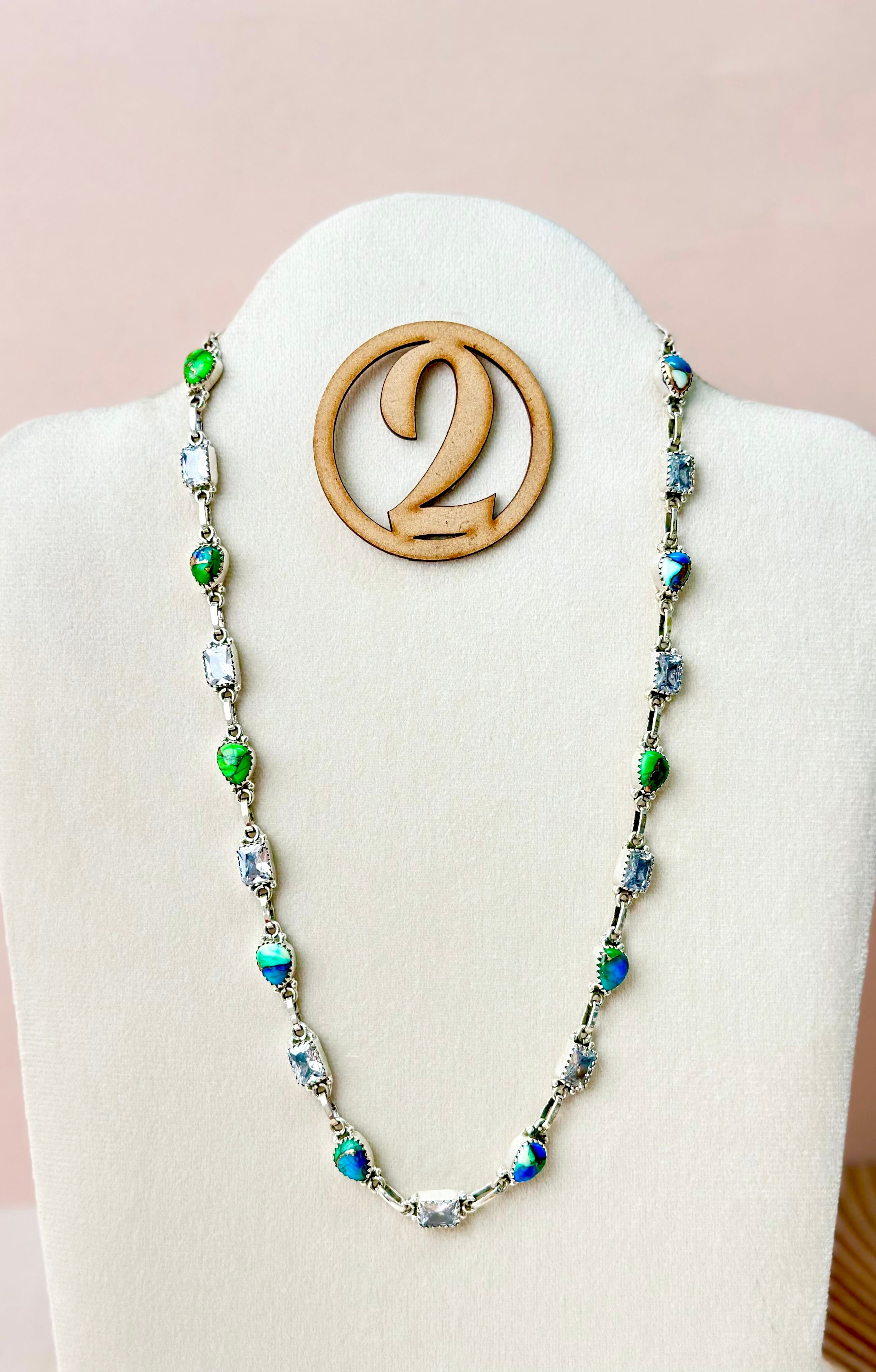 Darling Dahlias and Crystals Statement Necklace-Necklaces-Krush Kandy, Women's Online Fashion Boutique Located in Phoenix, Arizona (Scottsdale Area)