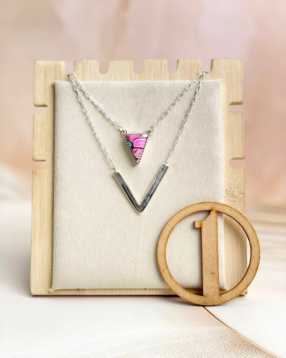 Layered Triad Necklace sno 1-Necklaces-Krush Kandy, Women's Online Fashion Boutique Located in Phoenix, Arizona (Scottsdale Area)