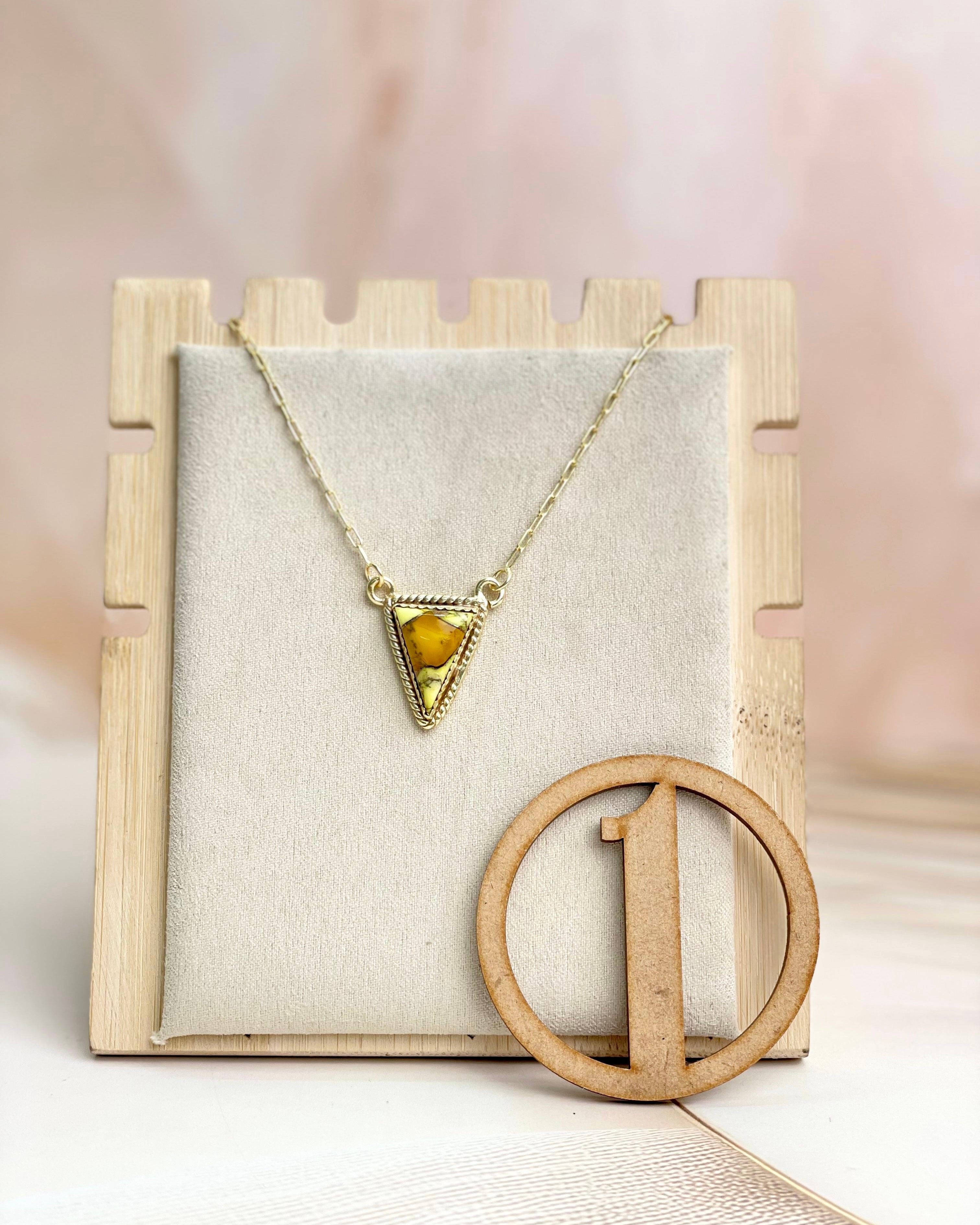 Krushed Gold & Stone Slab Geometric Necklace-Necklaces-Krush Kandy, Women's Online Fashion Boutique Located in Phoenix, Arizona (Scottsdale Area)