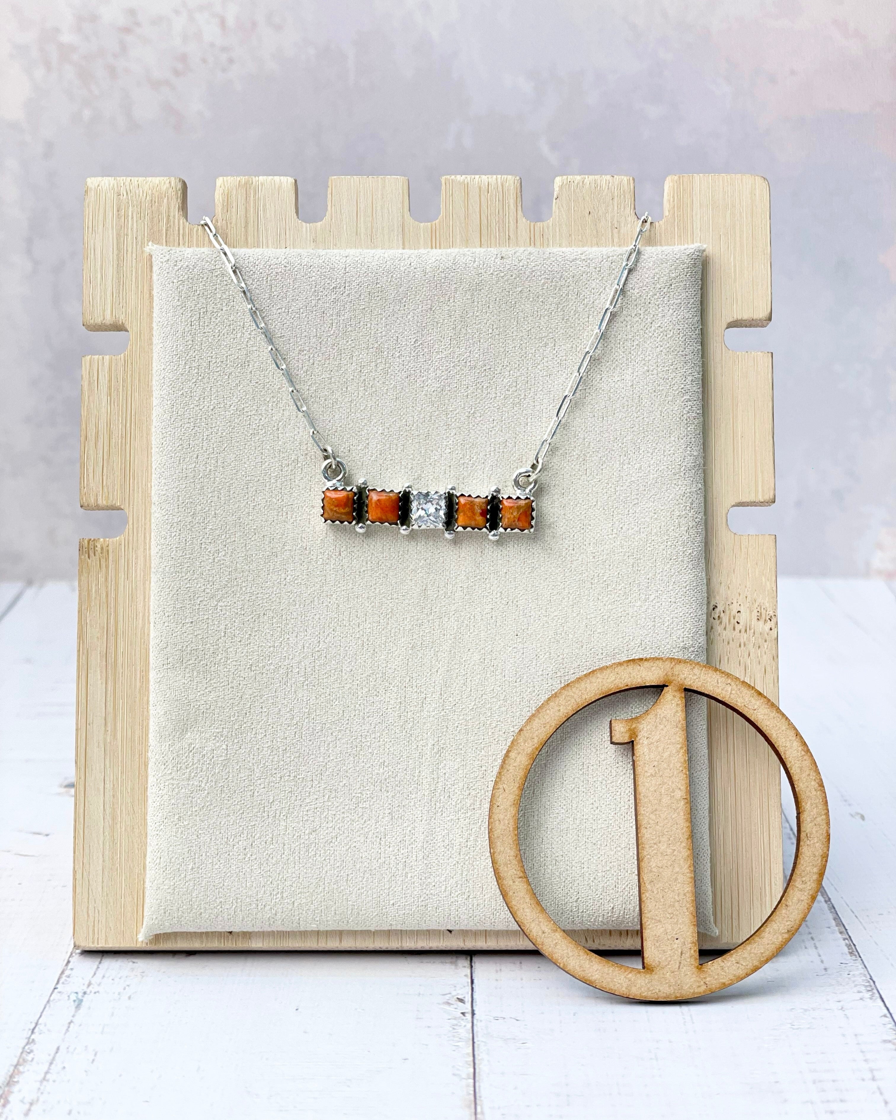 Kandy Stone Bar Necklaces-Necklaces-Krush Kandy, Women's Online Fashion Boutique Located in Phoenix, Arizona (Scottsdale Area)
