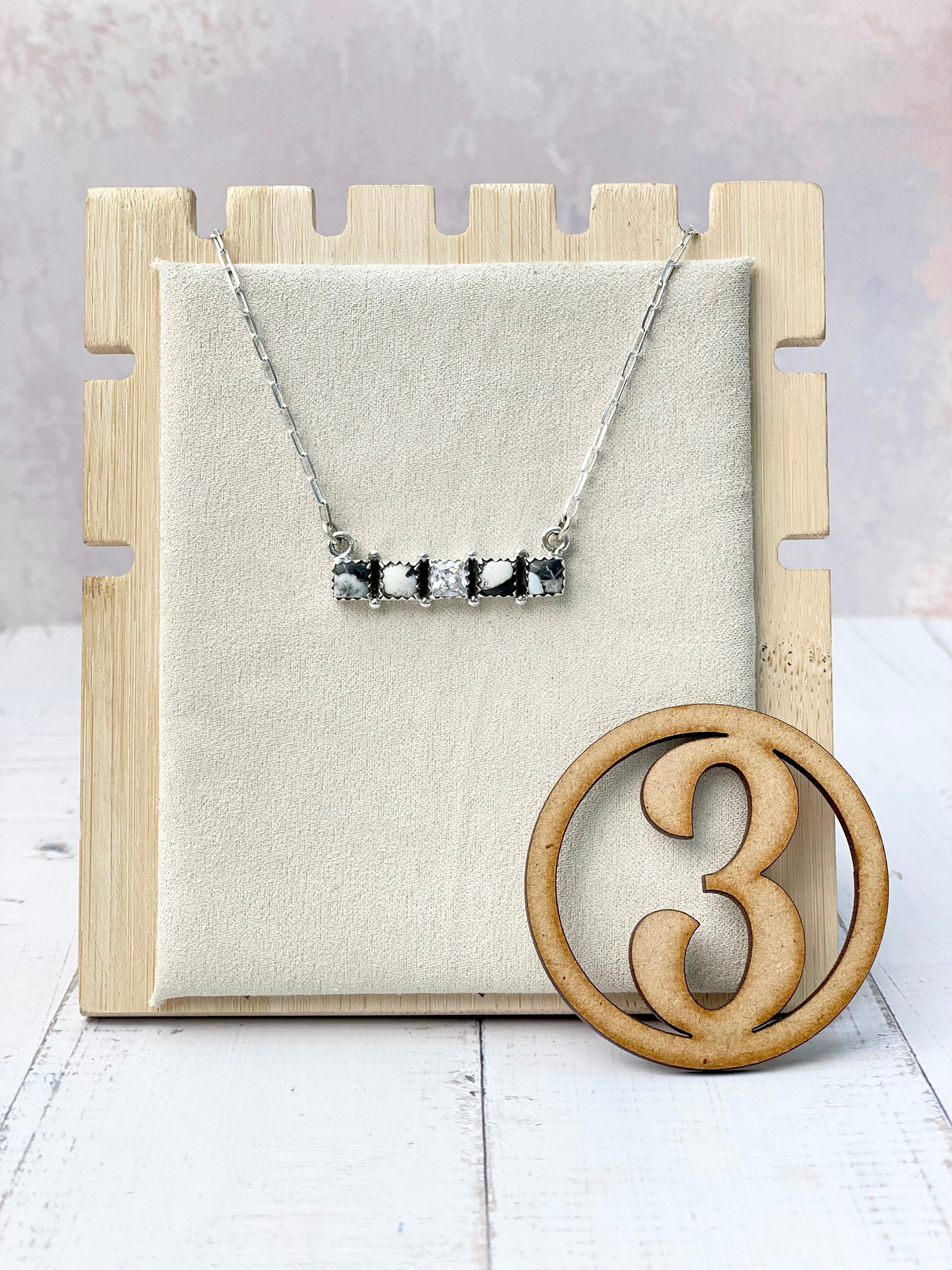 Kandy Stone Bar Necklaces-Necklaces-Krush Kandy, Women's Online Fashion Boutique Located in Phoenix, Arizona (Scottsdale Area)