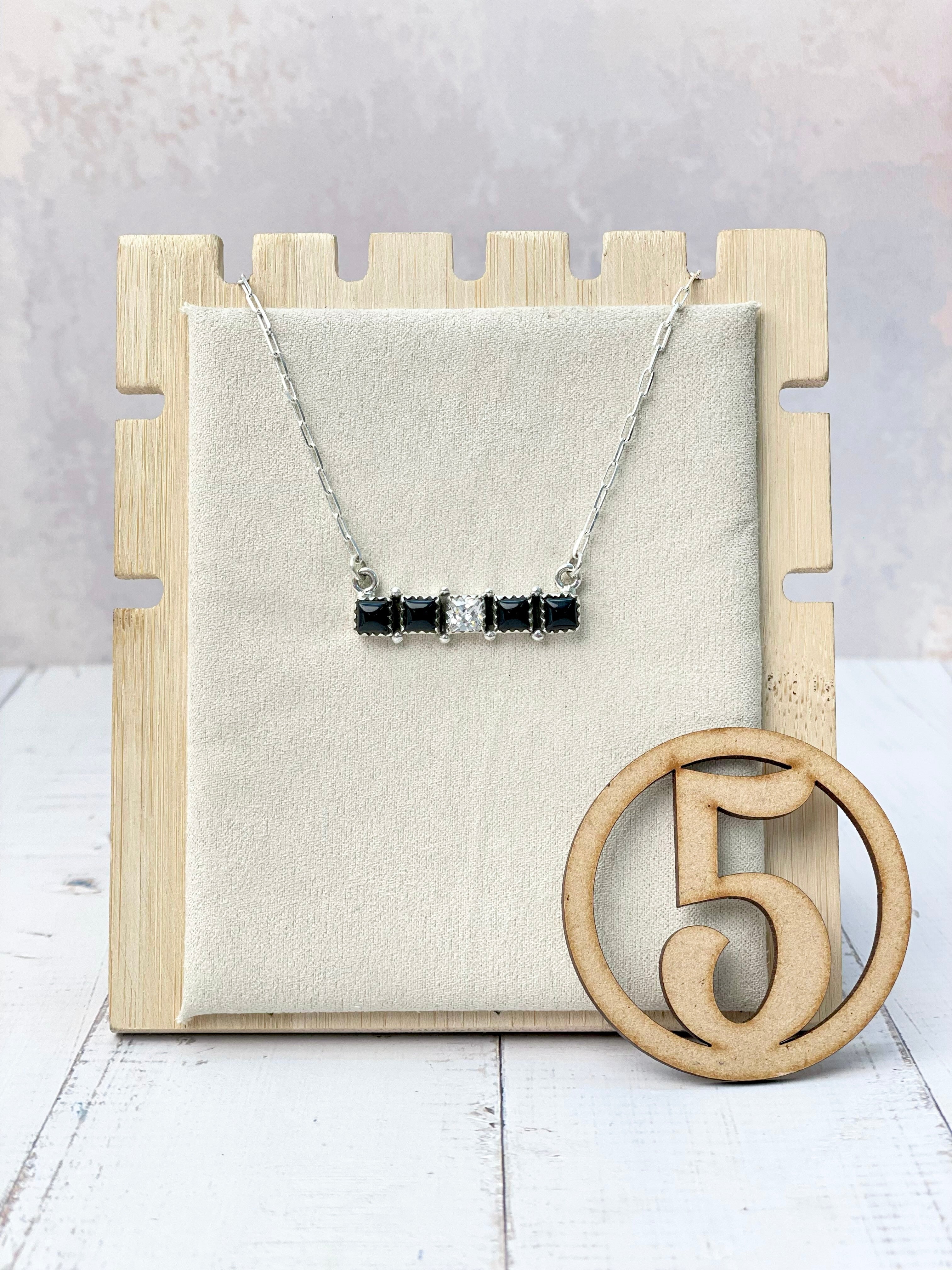 Kandy Stone Bar Necklaces-Necklaces-Krush Kandy, Women's Online Fashion Boutique Located in Phoenix, Arizona (Scottsdale Area)