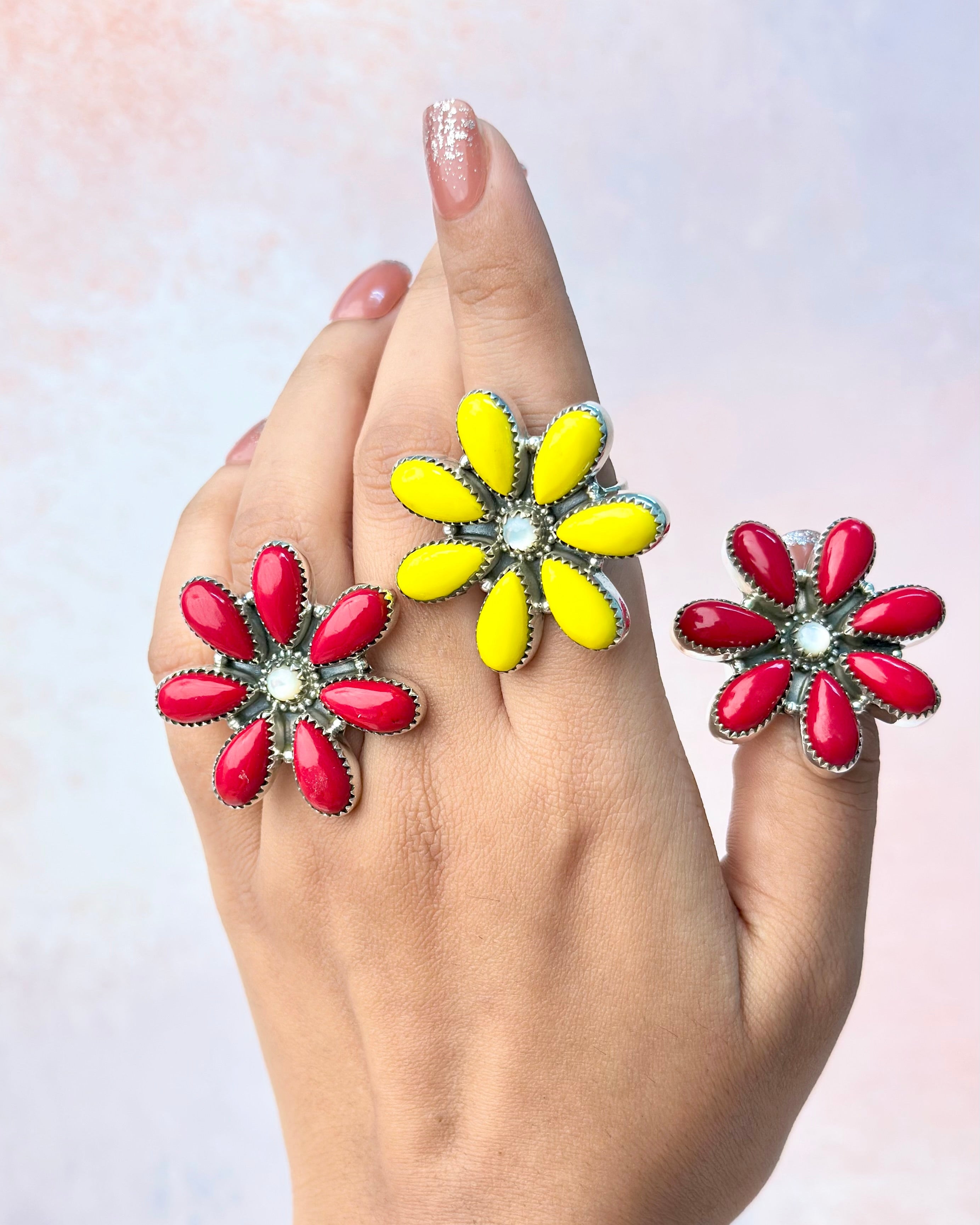 Blooming Rosarita Daisy Rings-Rings-Krush Kandy, Women's Online Fashion Boutique Located in Phoenix, Arizona (Scottsdale Area)
