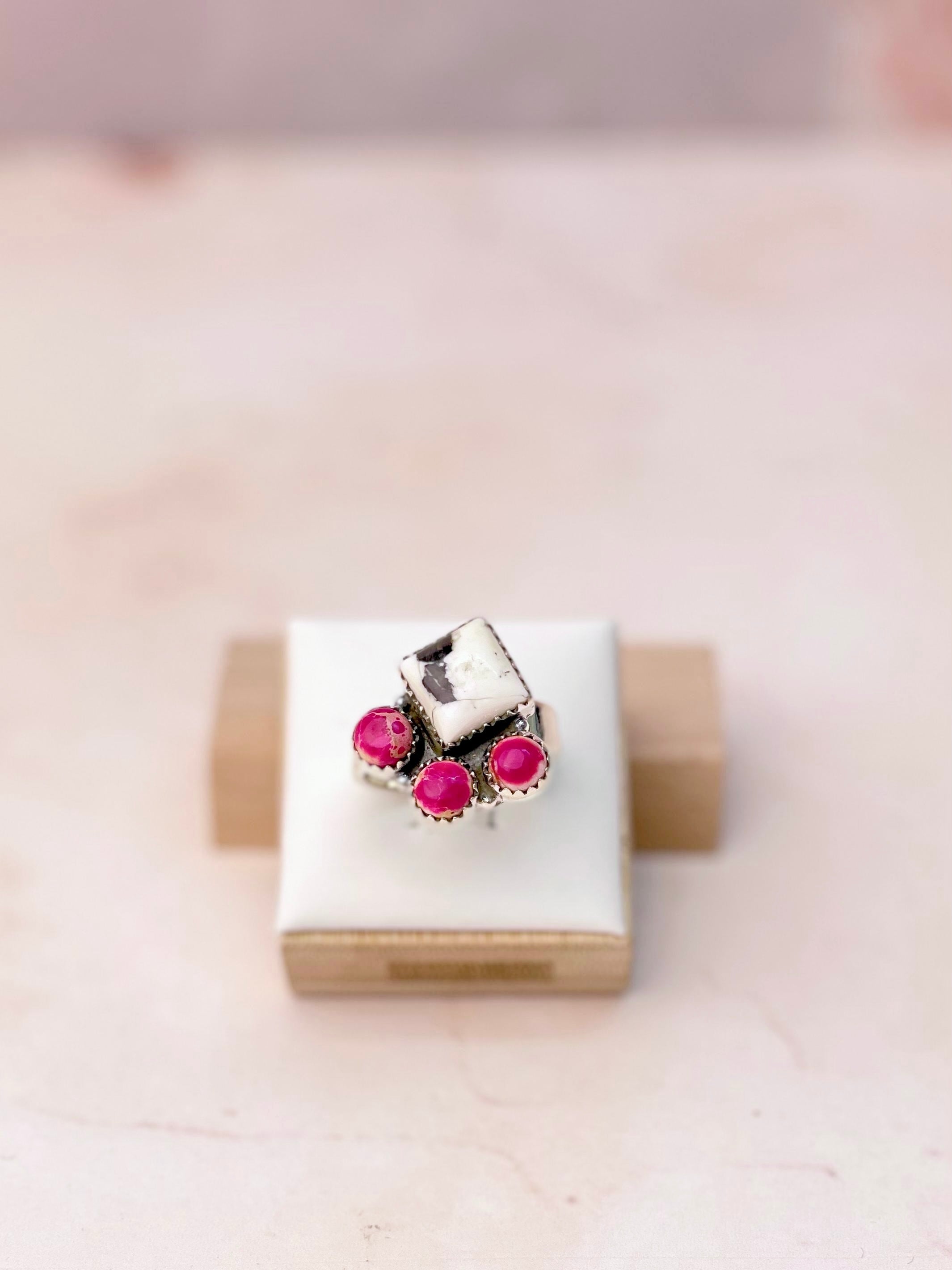 Desert Jasper Dainty Rings-Rings-Krush Kandy, Women's Online Fashion Boutique Located in Phoenix, Arizona (Scottsdale Area)