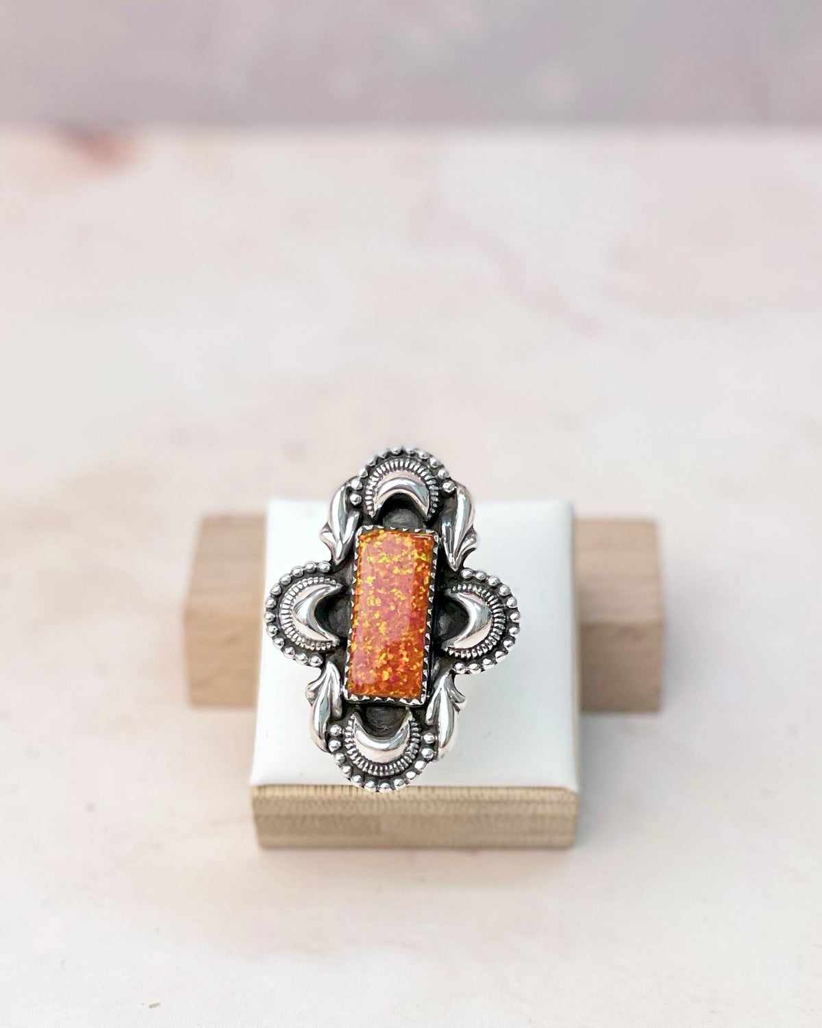 Boho Western Bar Opal Ring-Rings-Krush Kandy, Women's Online Fashion Boutique Located in Phoenix, Arizona (Scottsdale Area)