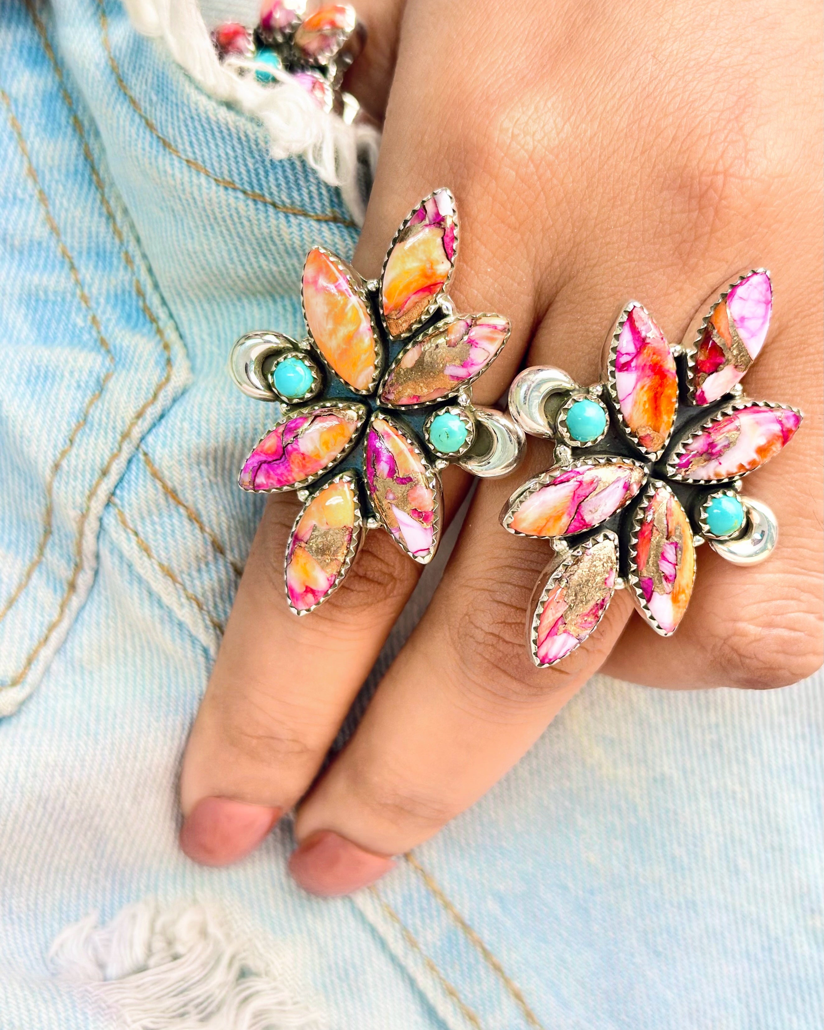 Starburst Boho Spirit Mixed Rings-Rings-Krush Kandy, Women's Online Fashion Boutique Located in Phoenix, Arizona (Scottsdale Area)