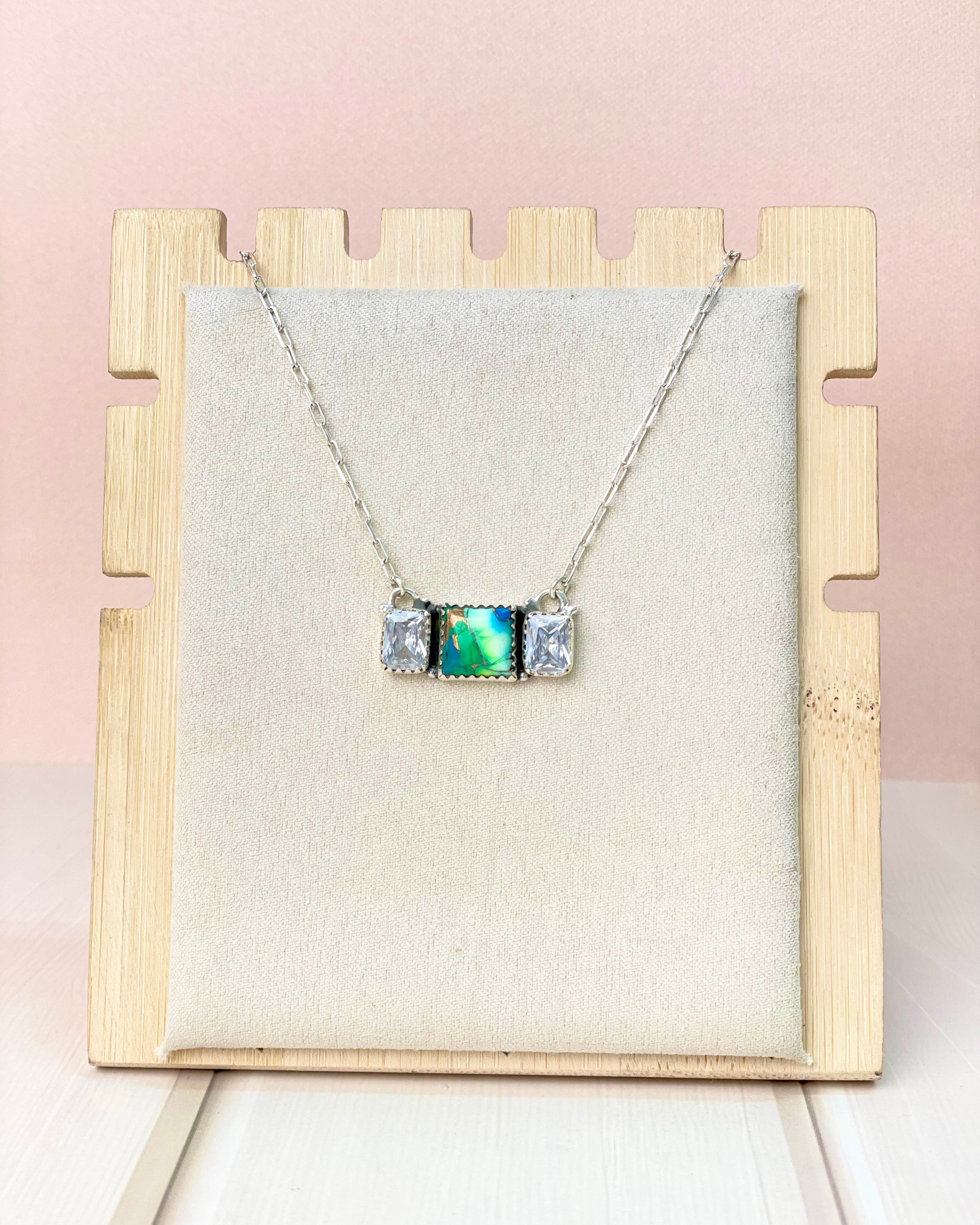 Celestial Peacock Dahlia Boho Necklace-Necklaces-Krush Kandy, Women's Online Fashion Boutique Located in Phoenix, Arizona (Scottsdale Area)