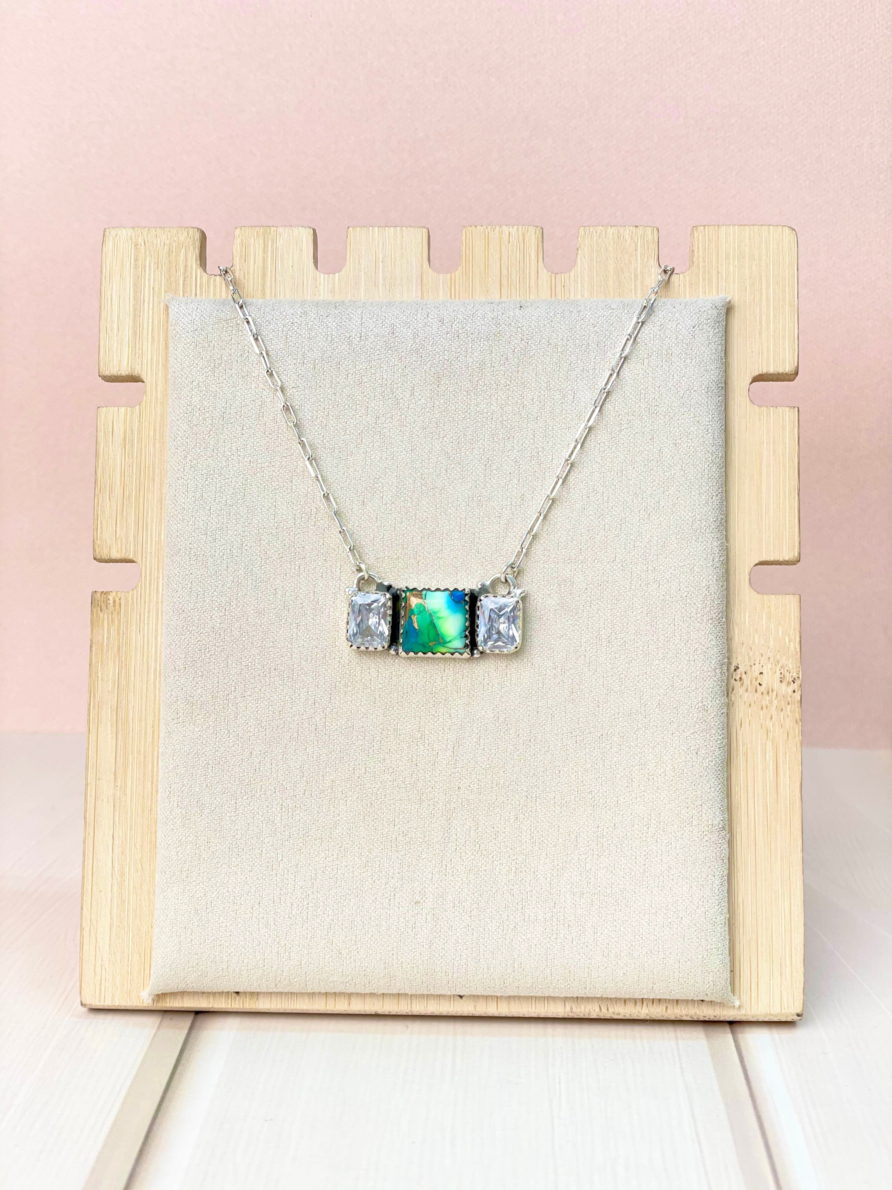 Celestial Peacock Dahlia Boho Necklace-Necklaces-Krush Kandy, Women's Online Fashion Boutique Located in Phoenix, Arizona (Scottsdale Area)