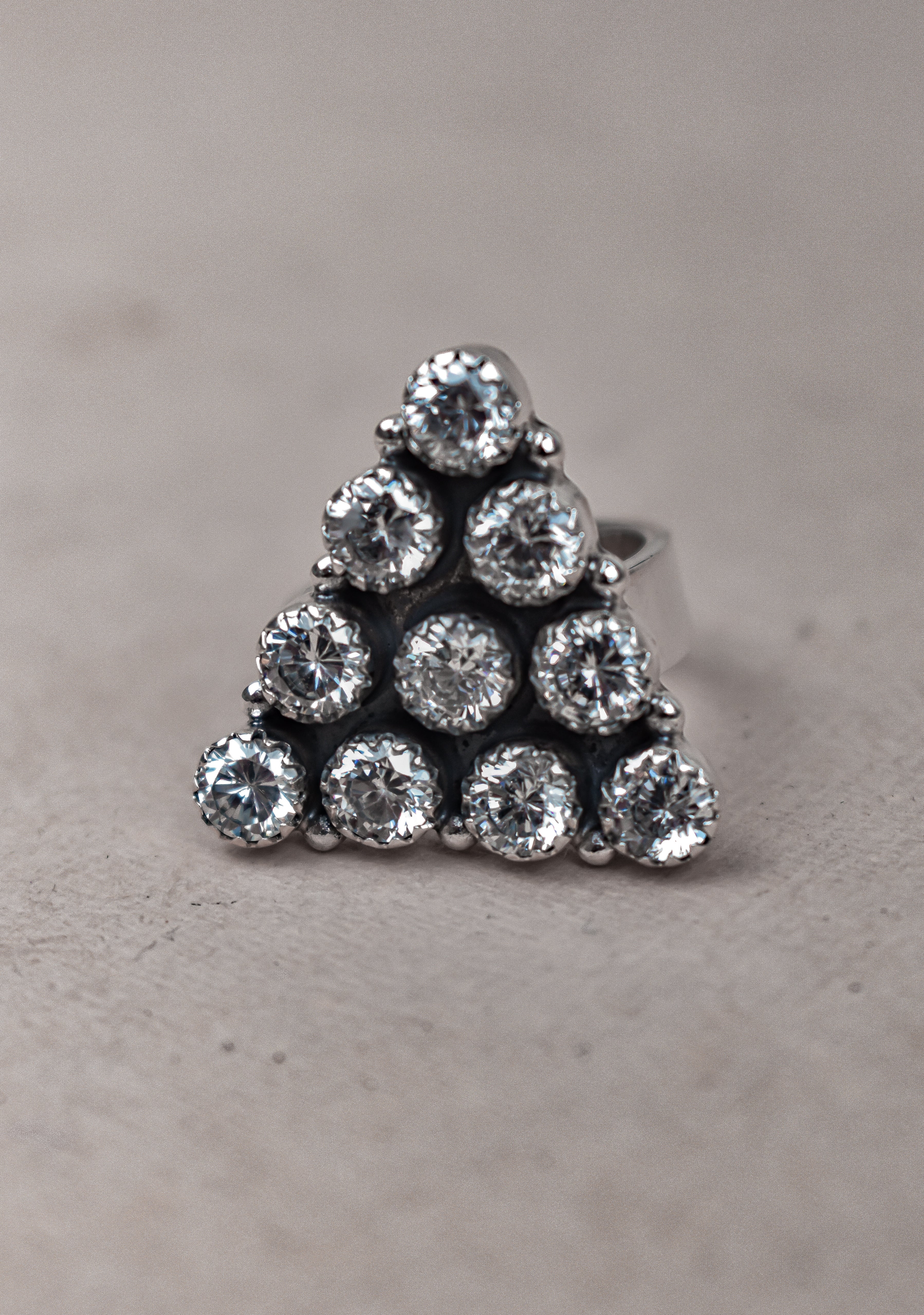 Pyramid Prism Gemstone Ring-Cluster Rings-Krush Kandy, Women's Online Fashion Boutique Located in Phoenix, Arizona (Scottsdale Area)