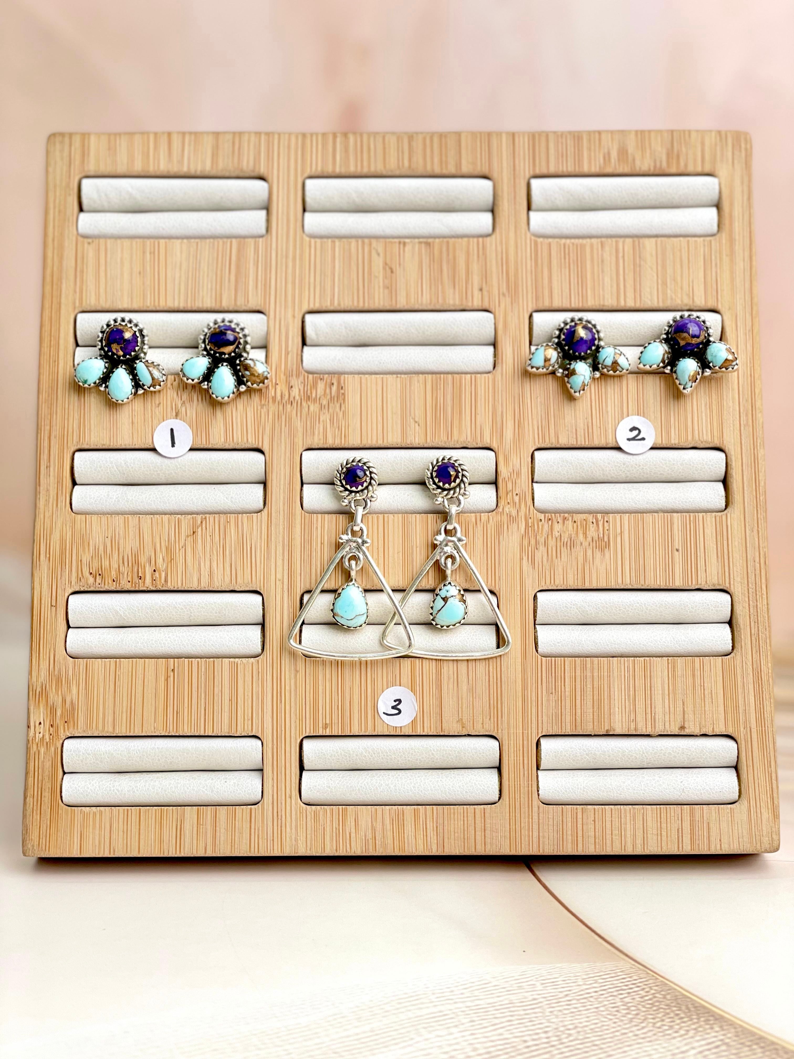 Berry Dahlia Clove Stud Earrings-Earrings-Krush Kandy, Women's Online Fashion Boutique Located in Phoenix, Arizona (Scottsdale Area)