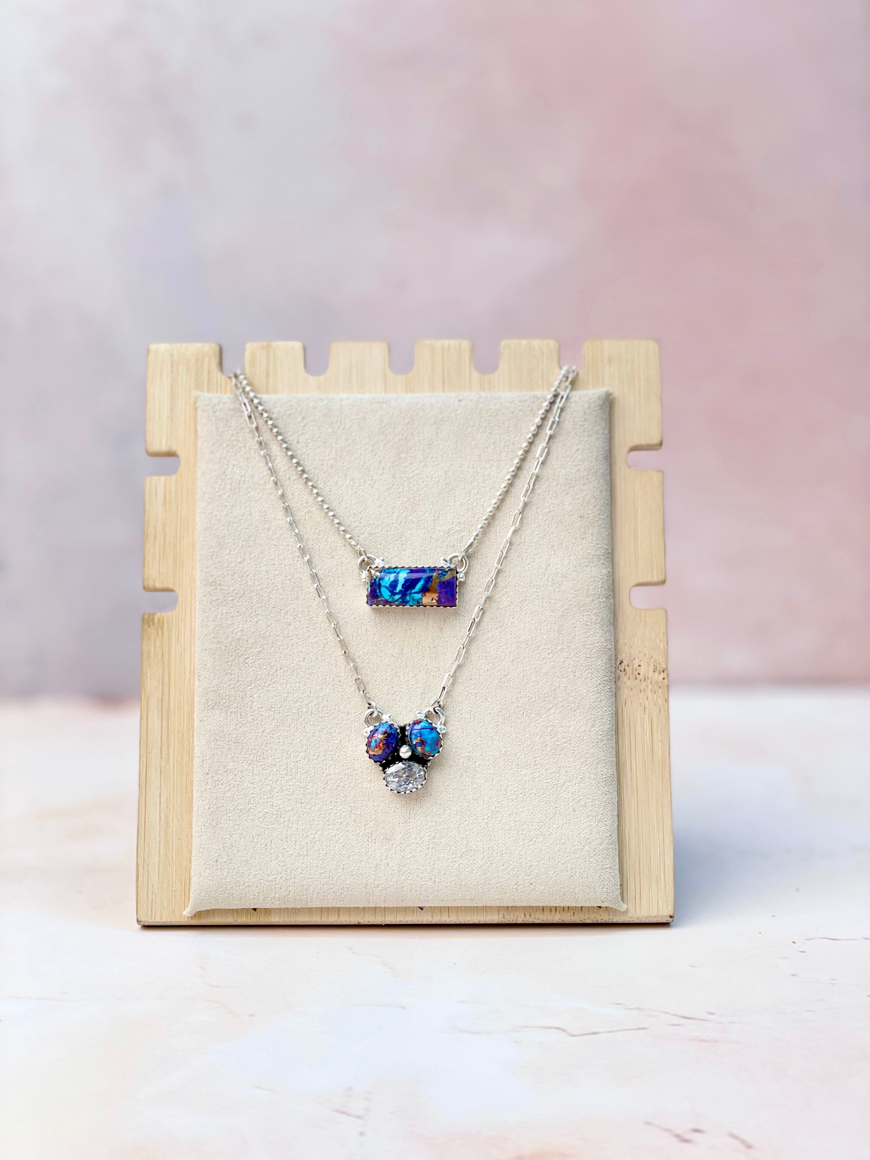 Baby Bar and Cluster Layered Necklace-Necklaces-Krush Kandy, Women's Online Fashion Boutique Located in Phoenix, Arizona (Scottsdale Area)