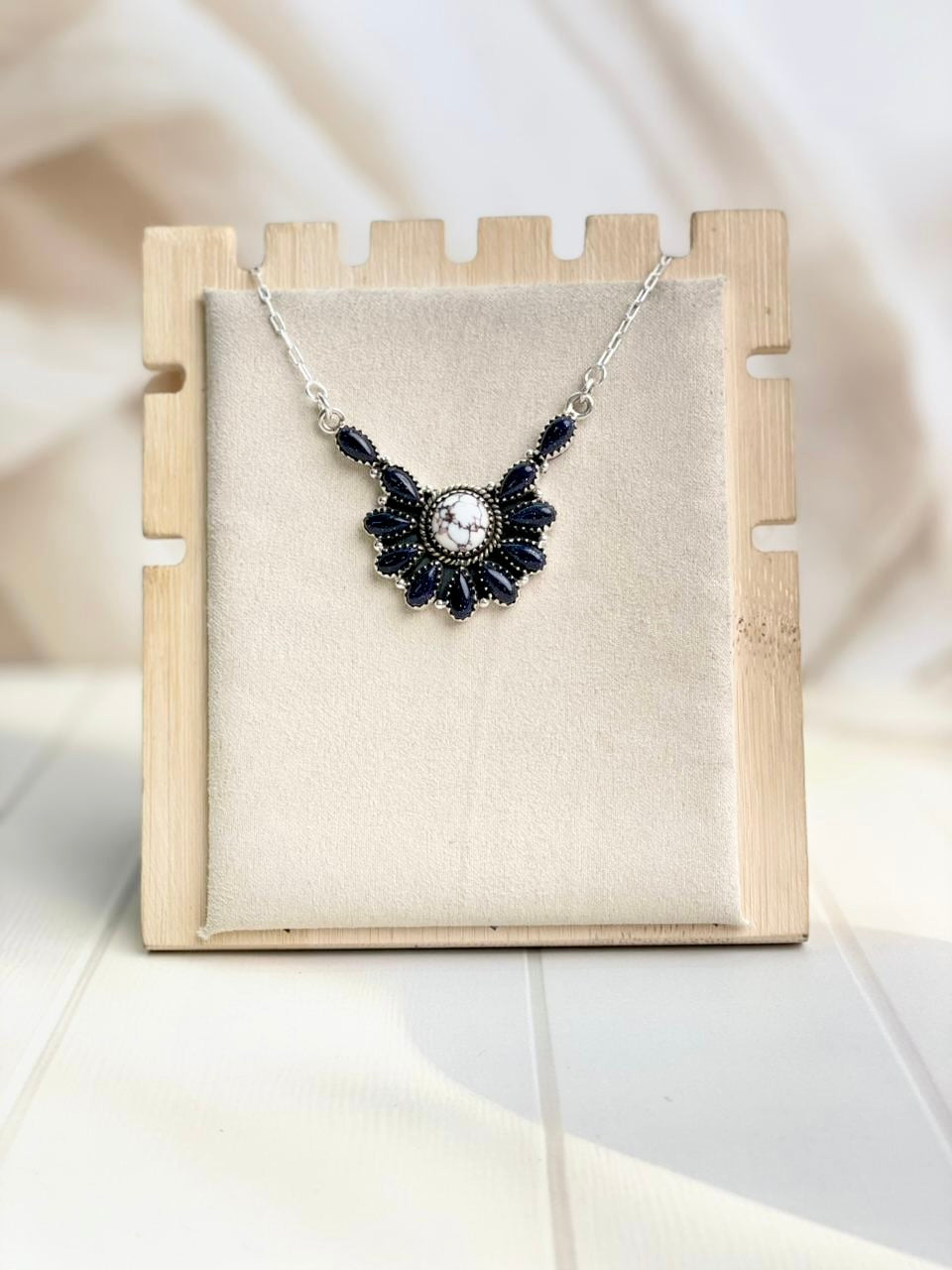 Holding the Daisy Necklace-Necklaces-Krush Kandy, Women's Online Fashion Boutique Located in Phoenix, Arizona (Scottsdale Area)
