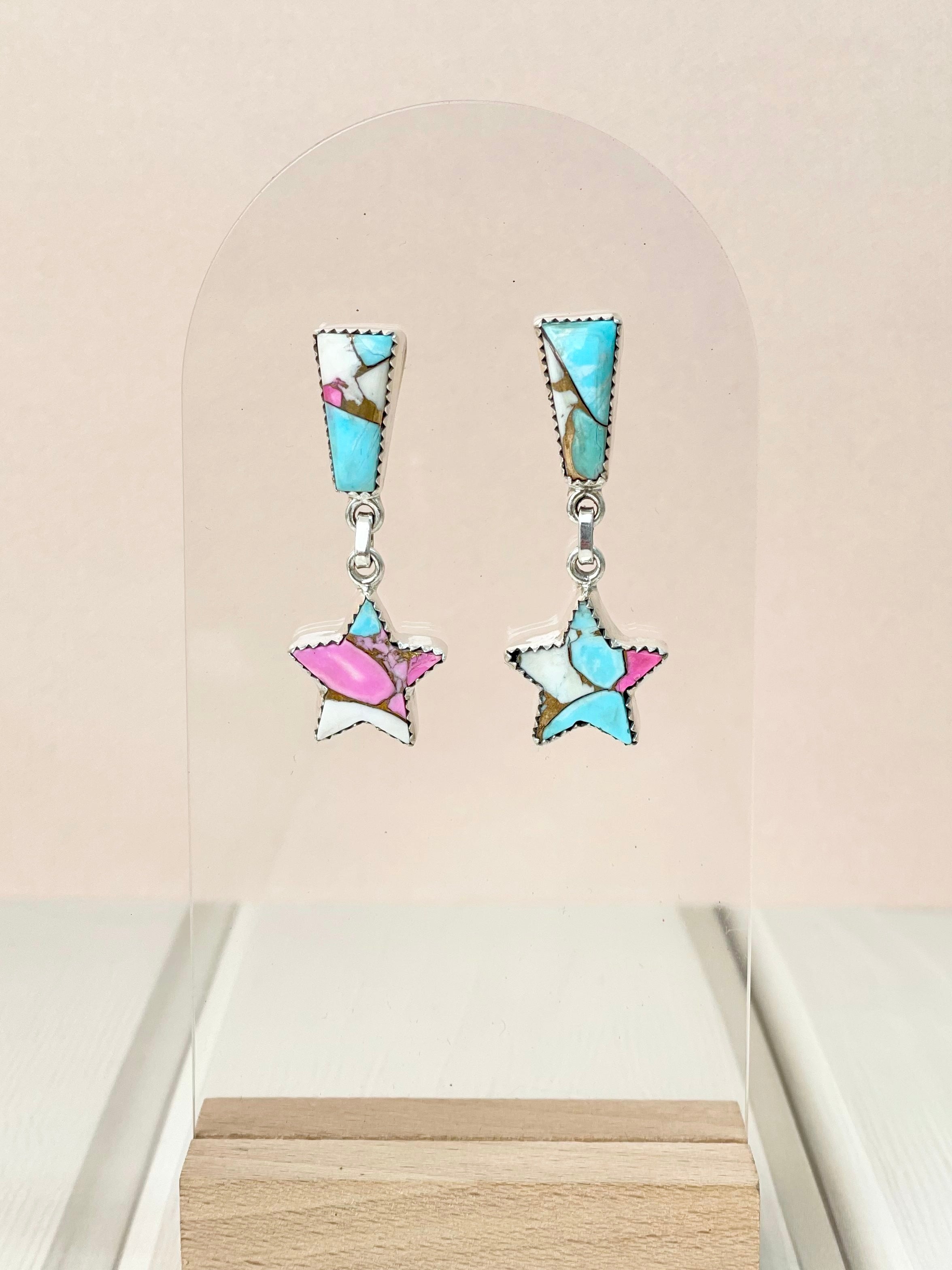 Cotton Candy Earrings Bno. 30-Earrings-Krush Kandy, Women's Online Fashion Boutique Located in Phoenix, Arizona (Scottsdale Area)