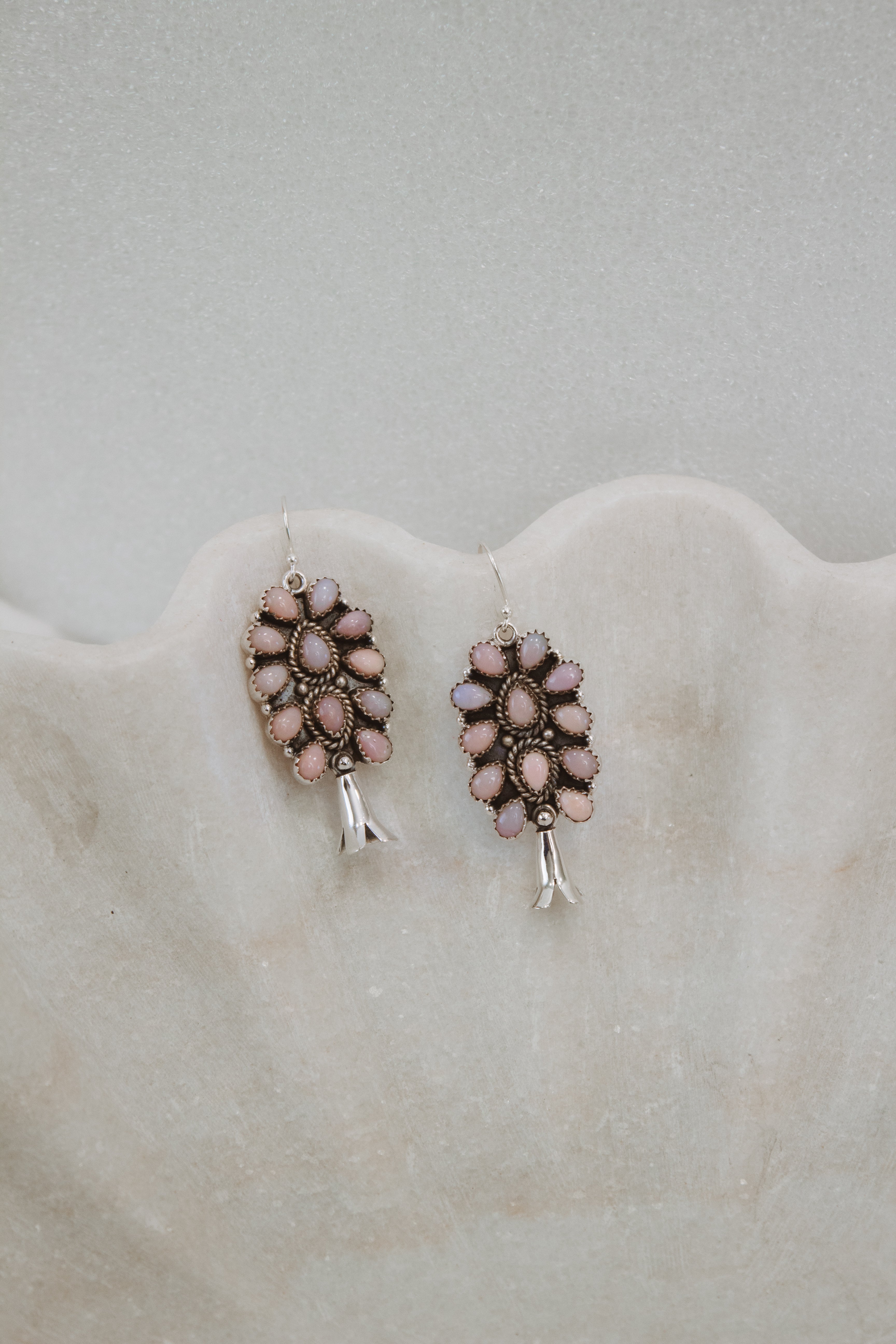 Squash Blossom Stone Cluster Earrings | Krush Exclusive-Drop Earrings-Krush Kandy, Women's Online Fashion Boutique Located in Phoenix, Arizona (Scottsdale Area)