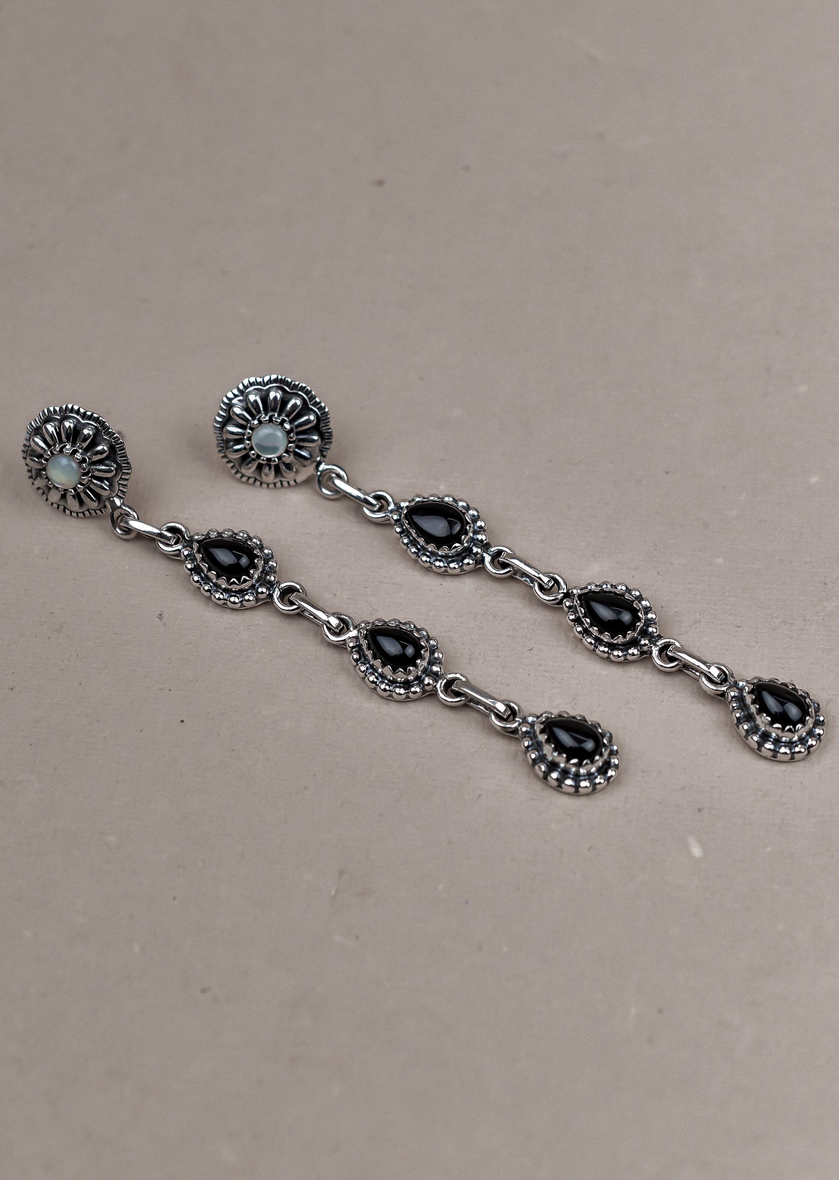 Sterling Silver Tear Drop Earrings-Drop Earrings-Krush Kandy, Women's Online Fashion Boutique Located in Phoenix, Arizona (Scottsdale Area)