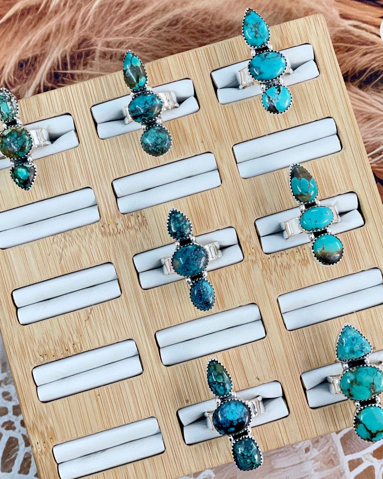 One Of A Kind Turquoise Crawlers-Ring Sizers-Krush Kandy, Women's Online Fashion Boutique Located in Phoenix, Arizona (Scottsdale Area)
