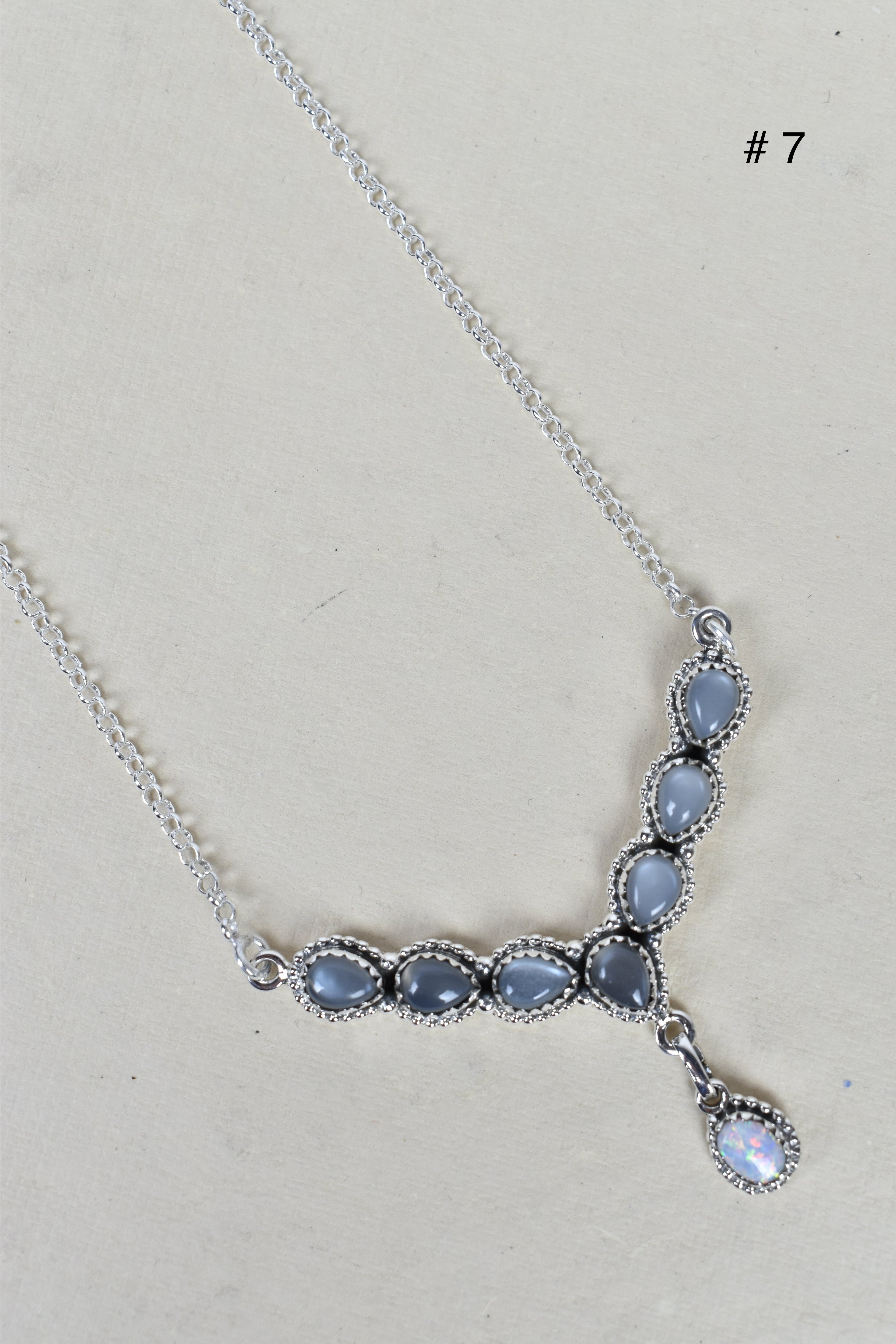 Y Knot Sterling Silver Necklace-Lariat and Y Necklaces-Krush Kandy, Women's Online Fashion Boutique Located in Phoenix, Arizona (Scottsdale Area)