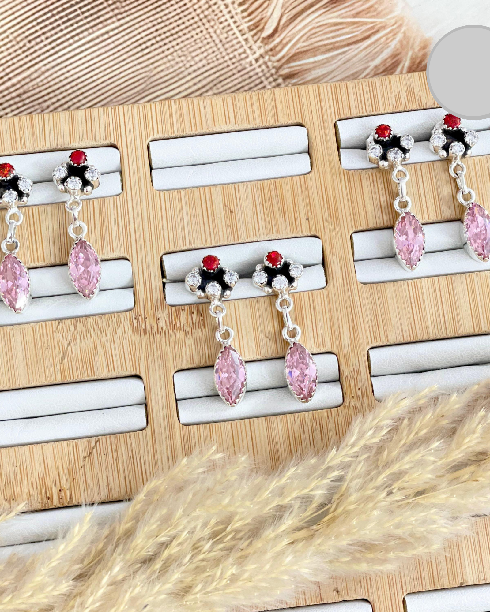 Touch Of Your Love Crystal Stone Drop Earrings-Stud Earrings-Krush Kandy, Women's Online Fashion Boutique Located in Phoenix, Arizona (Scottsdale Area)