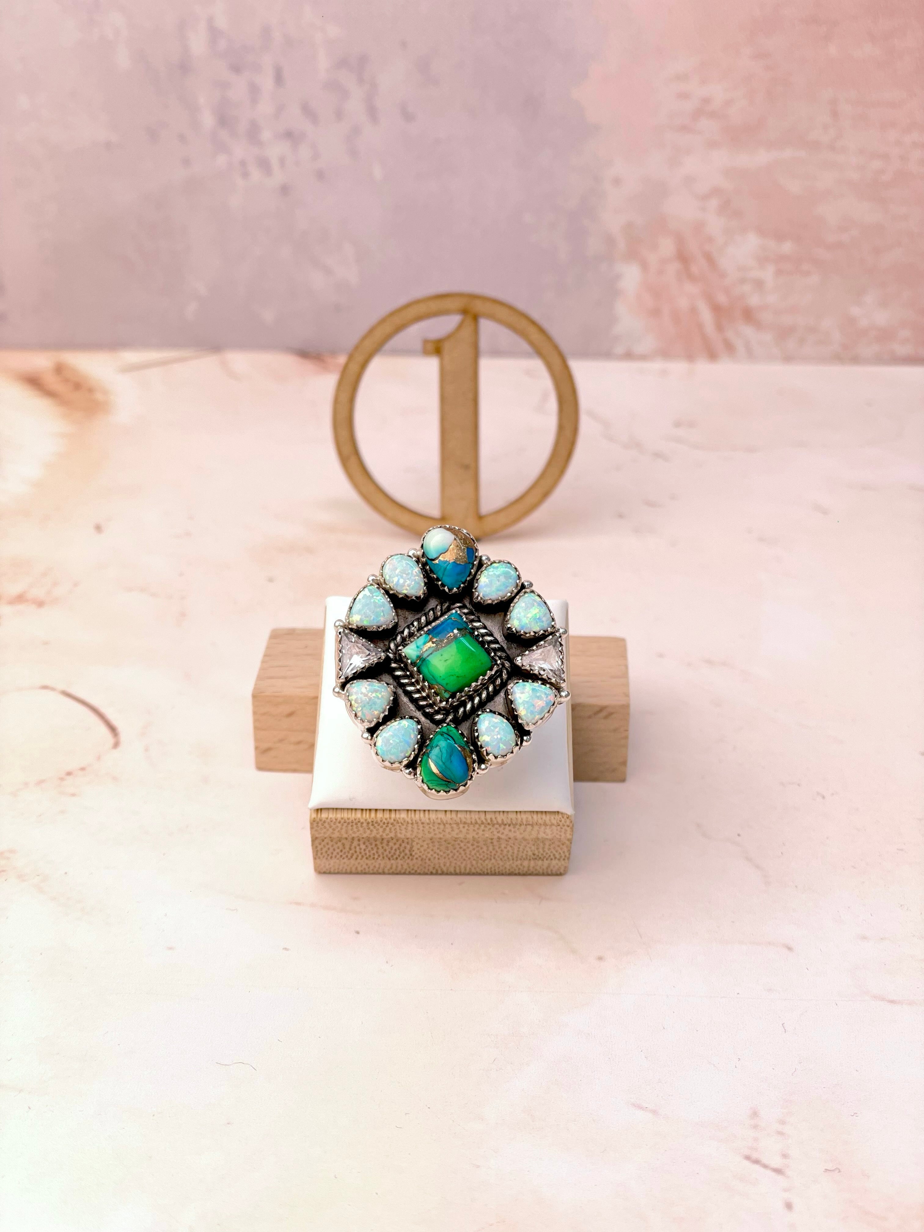 Blue Dahlia One of a Kind Mixed Rings-Rings-Krush Kandy, Women's Online Fashion Boutique Located in Phoenix, Arizona (Scottsdale Area)