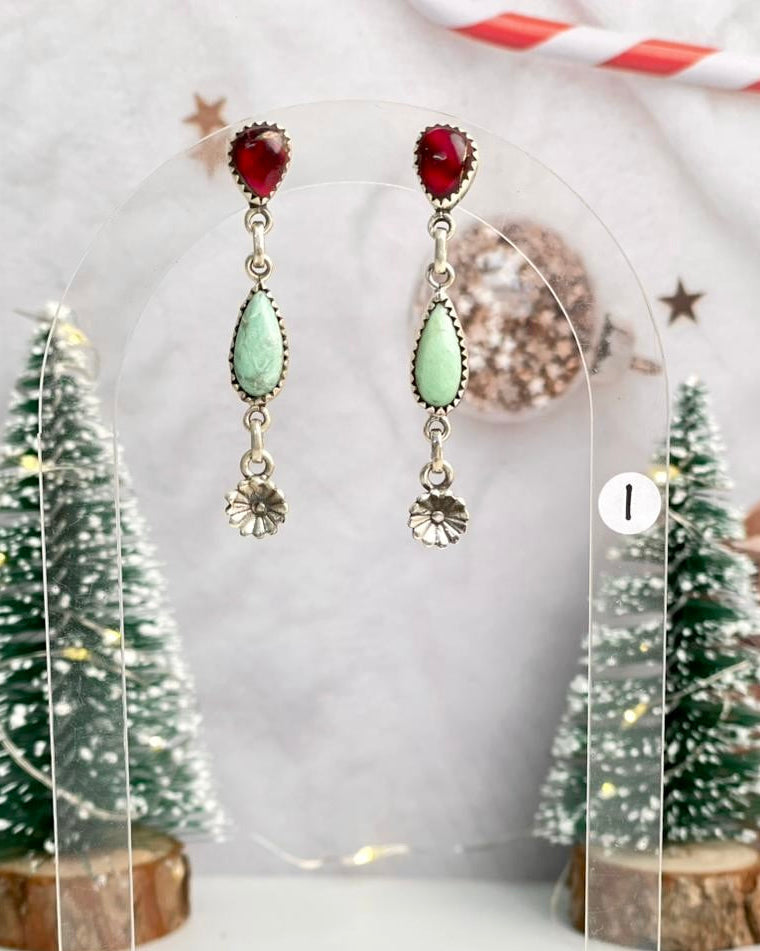 Dahlia Stone Drop Earrings-Earrings-Krush Kandy, Women's Online Fashion Boutique Located in Phoenix, Arizona (Scottsdale Area)