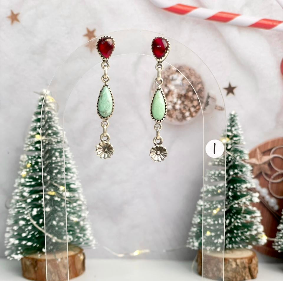 Dahlia Stone Drop Earrings-Earrings-Krush Kandy, Women's Online Fashion Boutique Located in Phoenix, Arizona (Scottsdale Area)