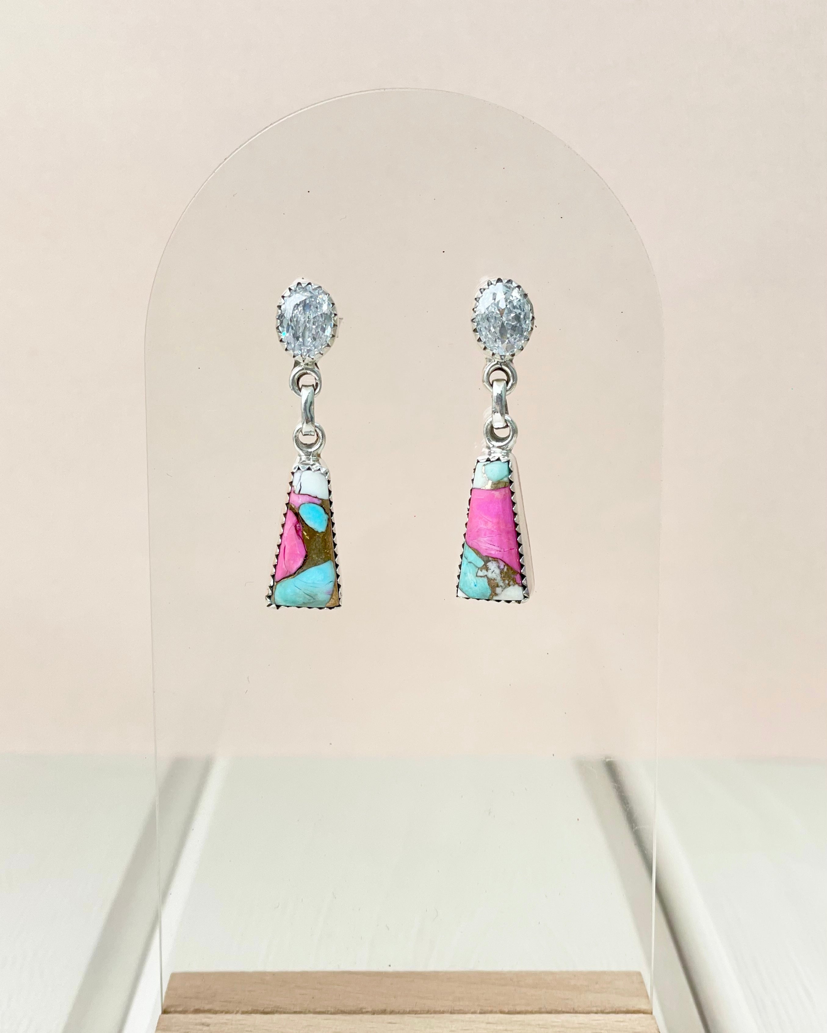 Cotton Candy Earrings Bno. 32-Earrings-Krush Kandy, Women's Online Fashion Boutique Located in Phoenix, Arizona (Scottsdale Area)