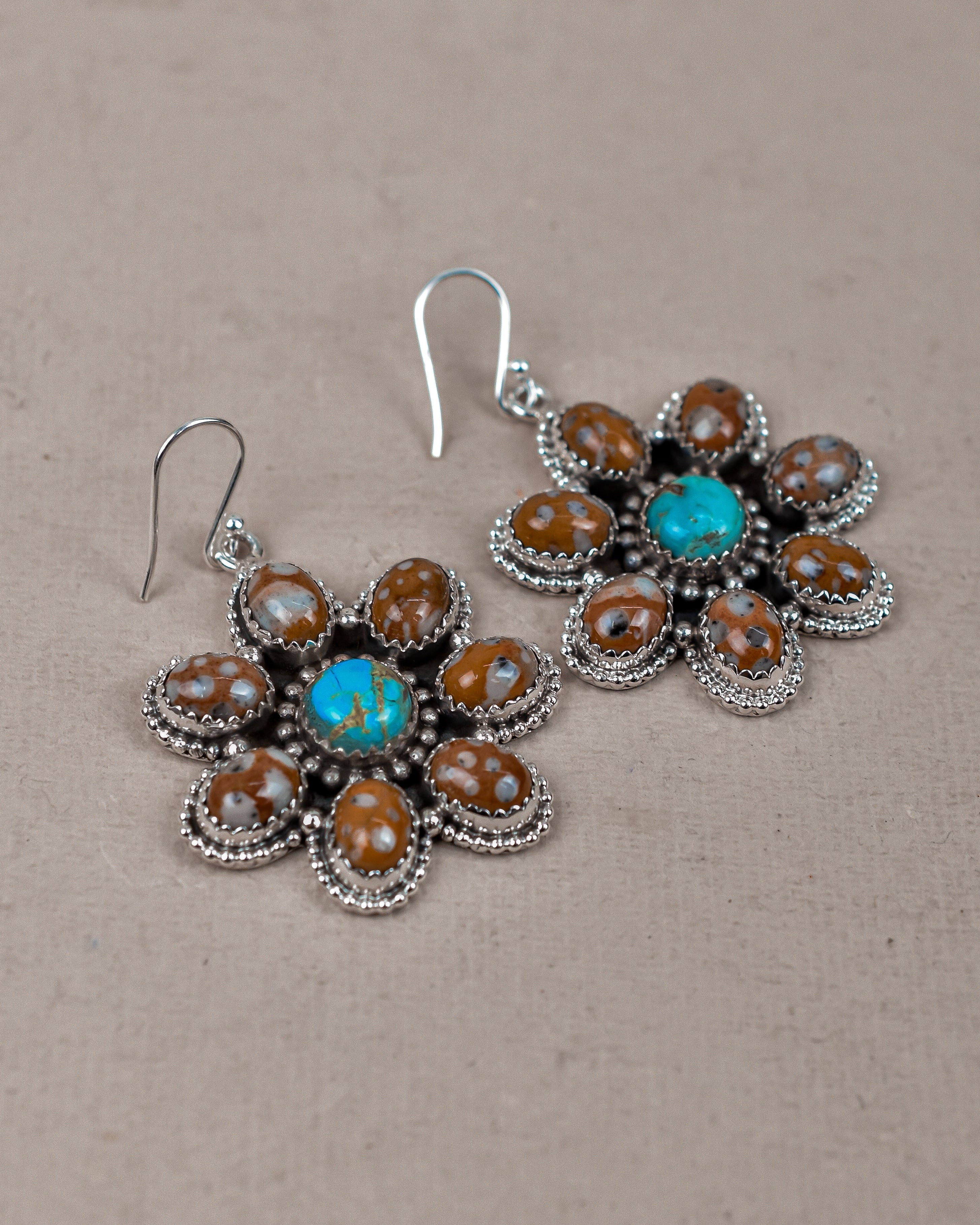 Bambi With Turquoise Earrings-Drop Earrings-Krush Kandy, Women's Online Fashion Boutique Located in Phoenix, Arizona (Scottsdale Area)