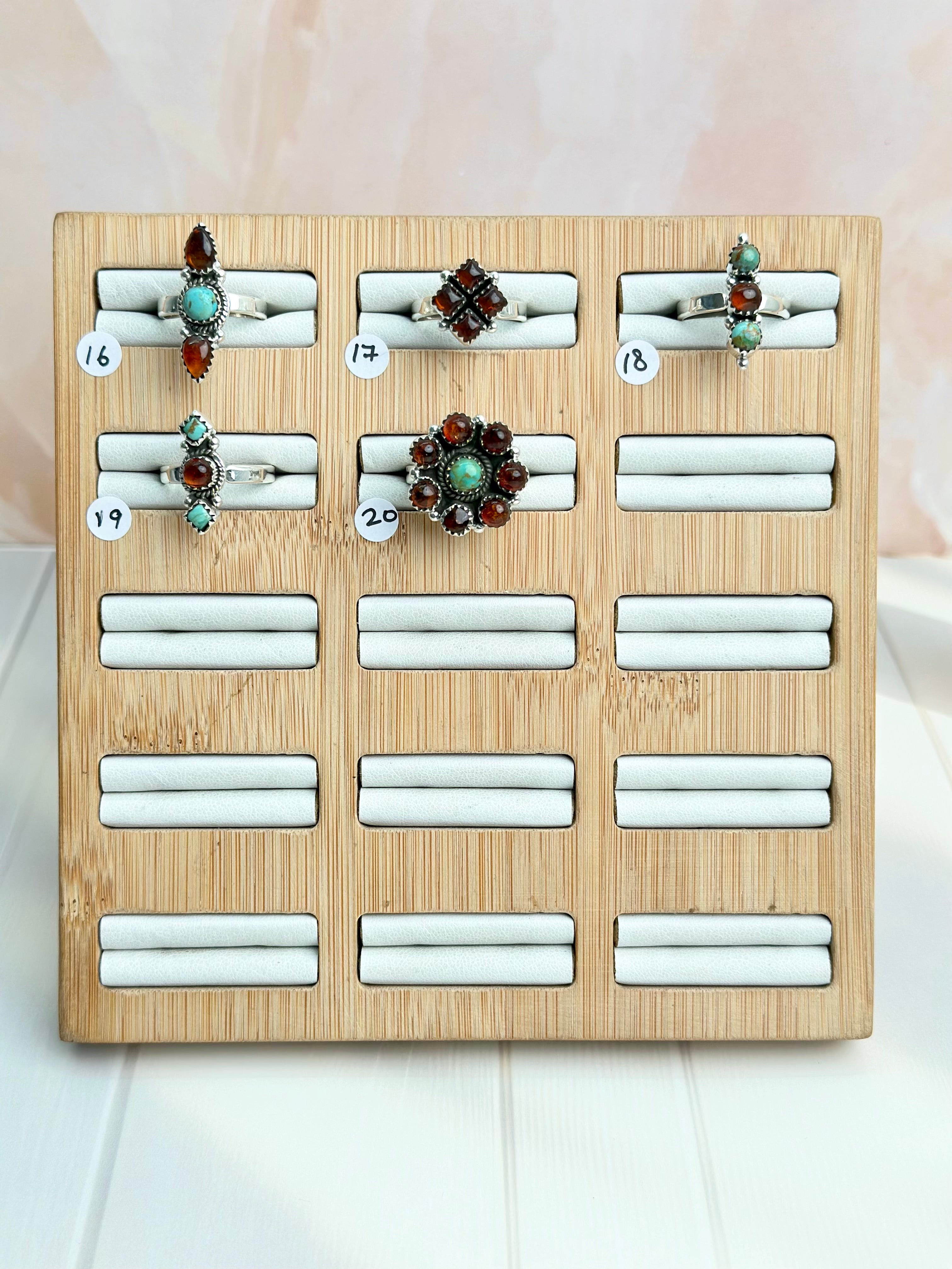 Amber & Turquoise One of a Kind Rings-Rings-Krush Kandy, Women's Online Fashion Boutique Located in Phoenix, Arizona (Scottsdale Area)