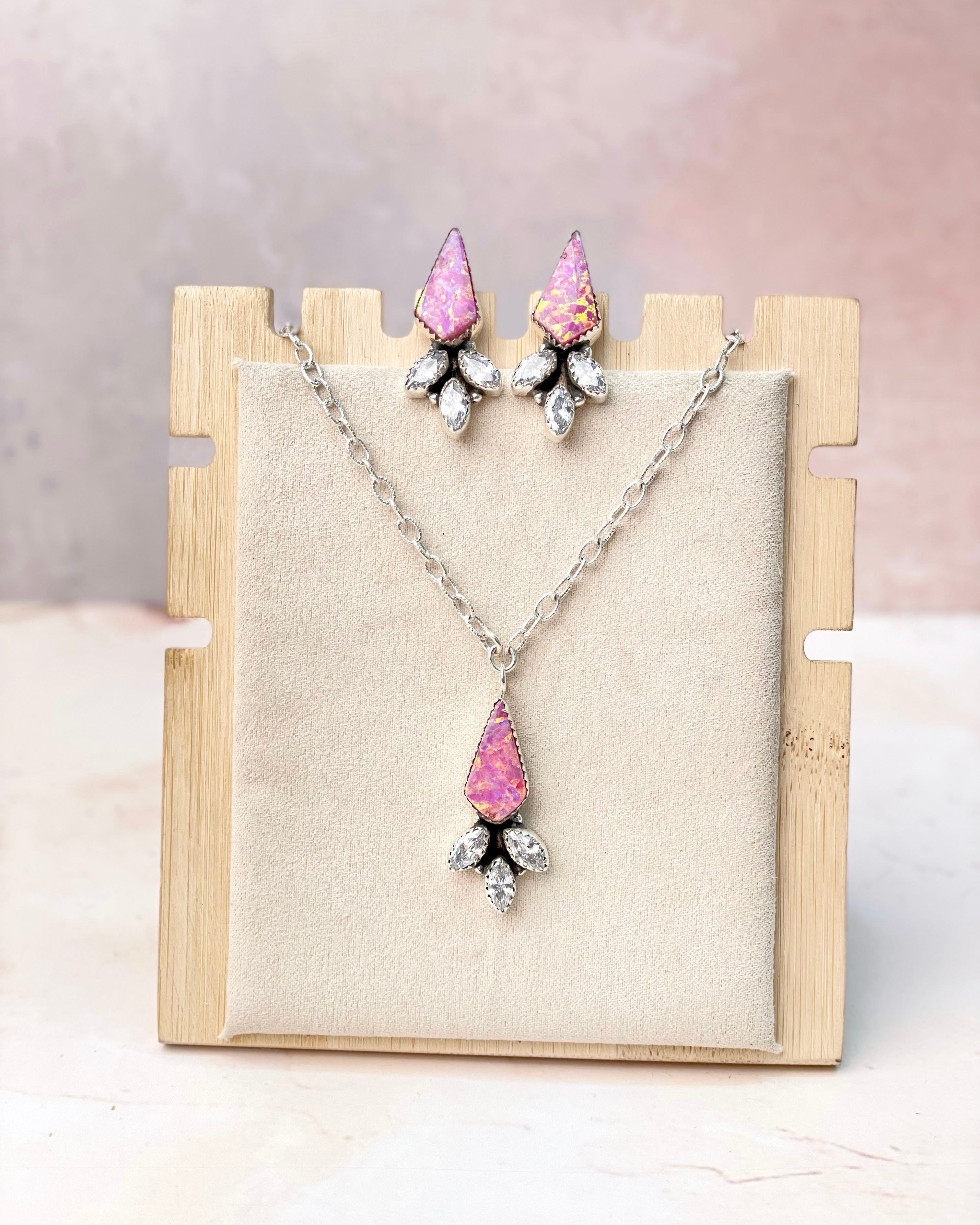 Multi Opal CZ Classy Sets-Necklaces-Krush Kandy, Women's Online Fashion Boutique Located in Phoenix, Arizona (Scottsdale Area)