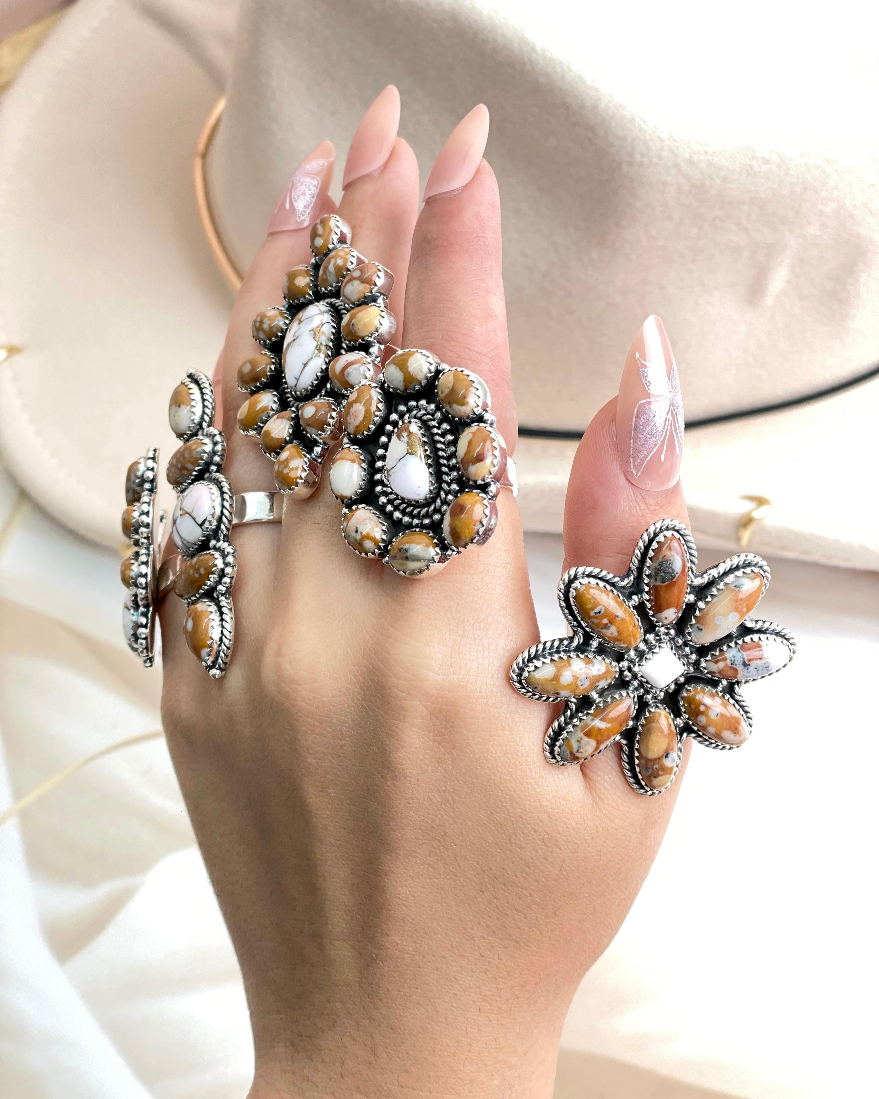 Angel Dahlia & Deer Fawn Rings no1-Rings-Krush Kandy, Women's Online Fashion Boutique Located in Phoenix, Arizona (Scottsdale Area)