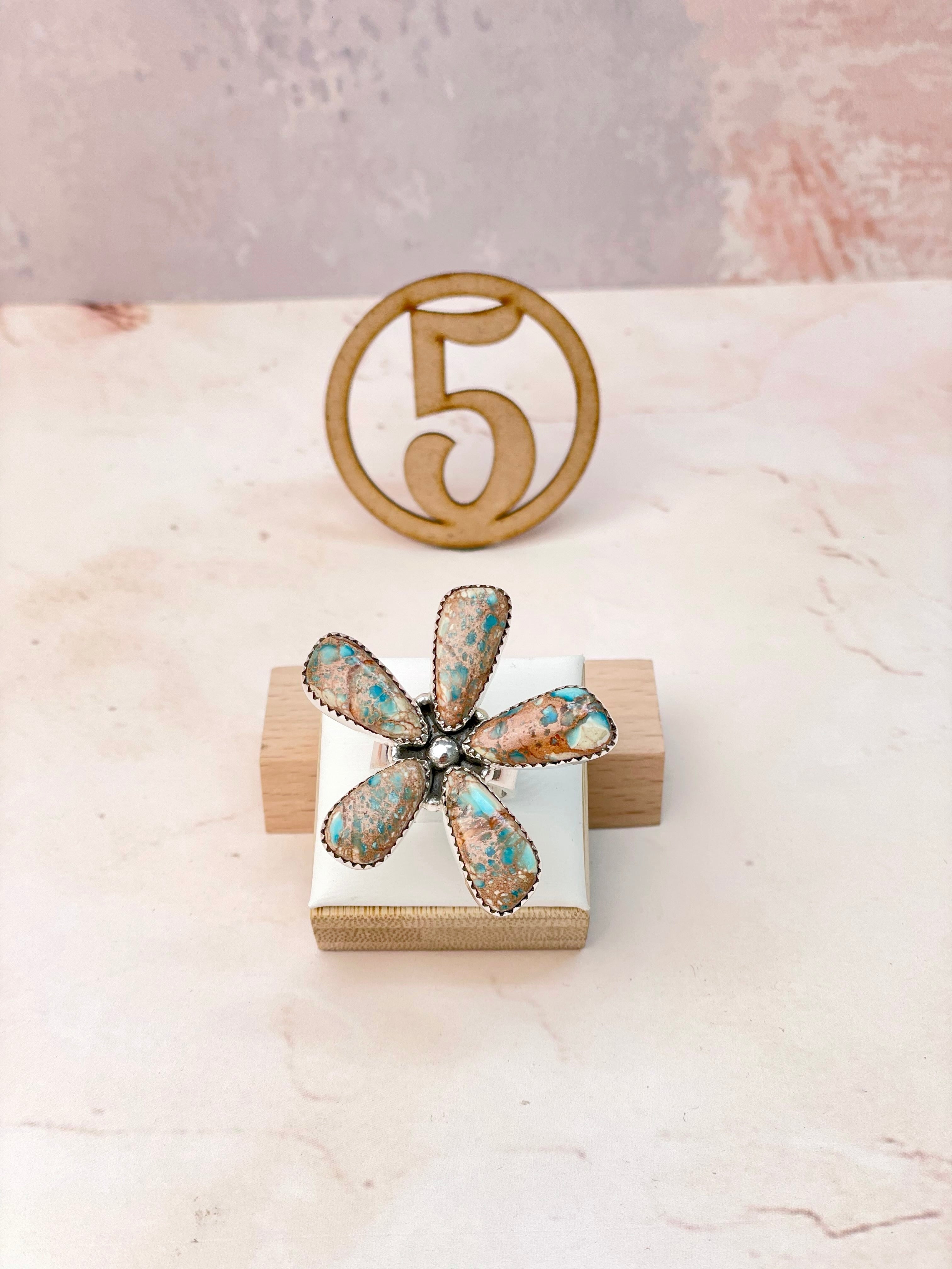 Desert Jasper Flower Petals Rings MADE TO ORDER-Rings-Krush Kandy, Women's Online Fashion Boutique Located in Phoenix, Arizona (Scottsdale Area)