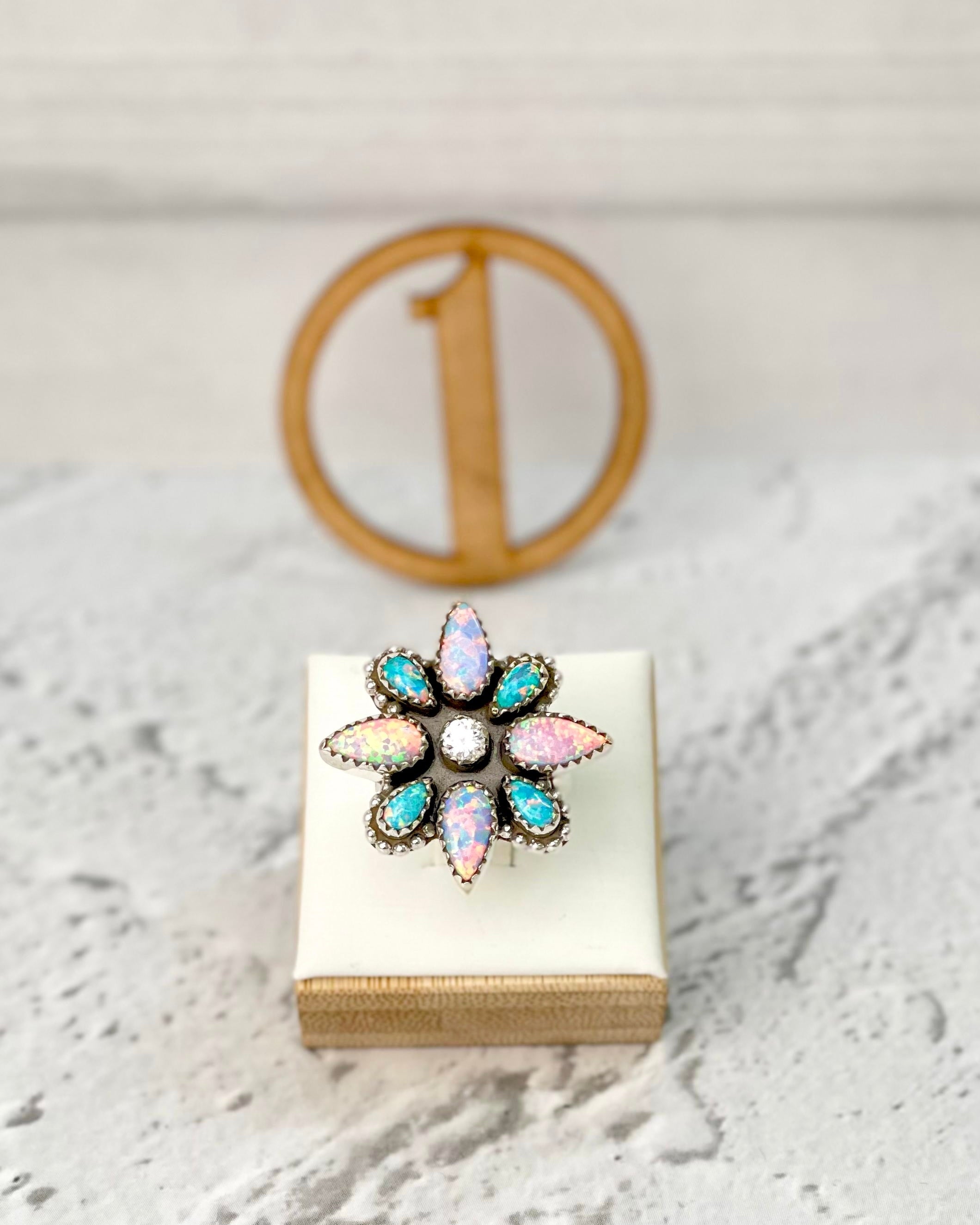 Desert Rose Daisy Glow Ring-Rings-Krush Kandy, Women's Online Fashion Boutique Located in Phoenix, Arizona (Scottsdale Area)