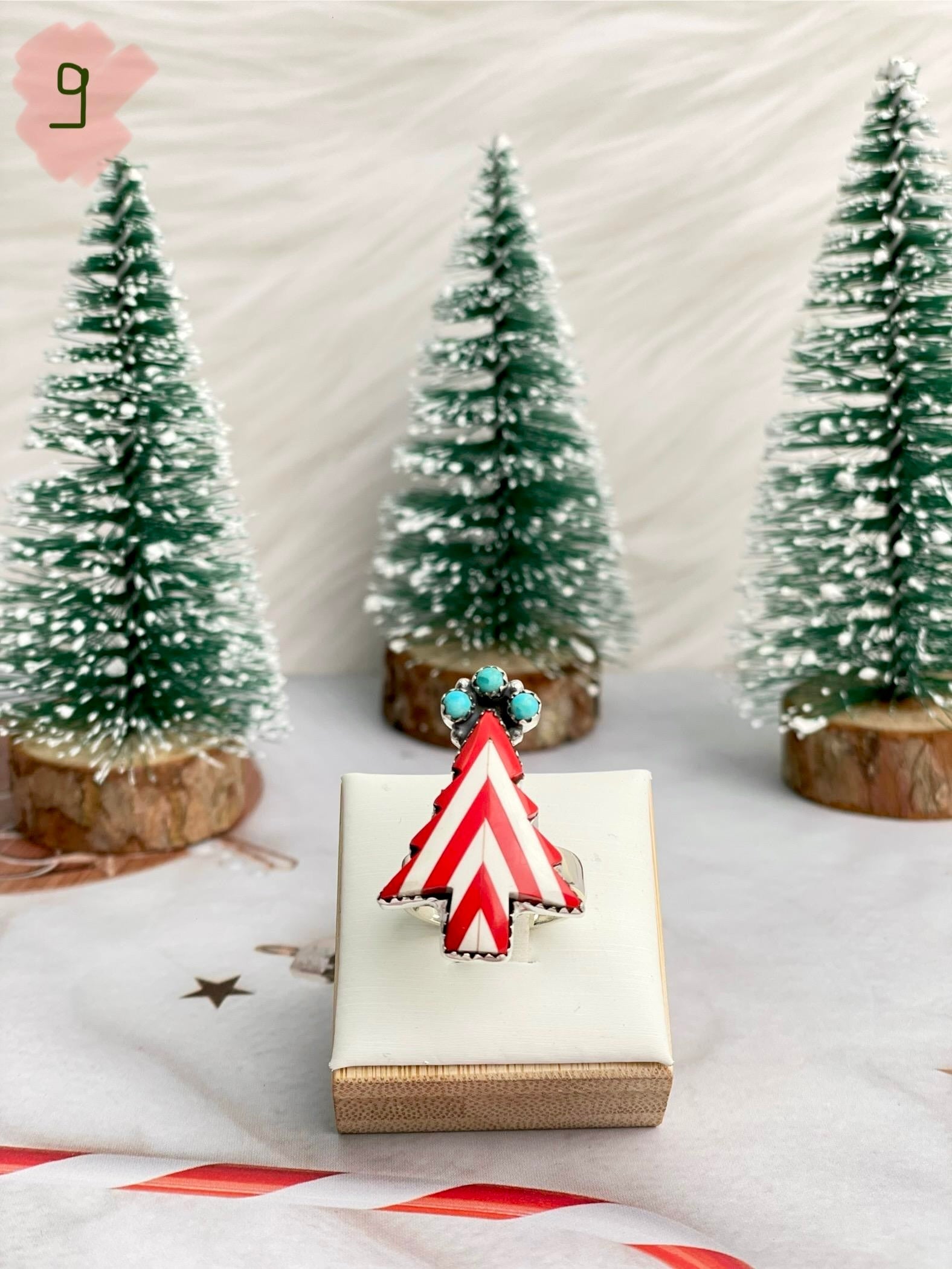 Holly Jolly Red & White Christmas Rings-Rings-Krush Kandy, Women's Online Fashion Boutique Located in Phoenix, Arizona (Scottsdale Area)