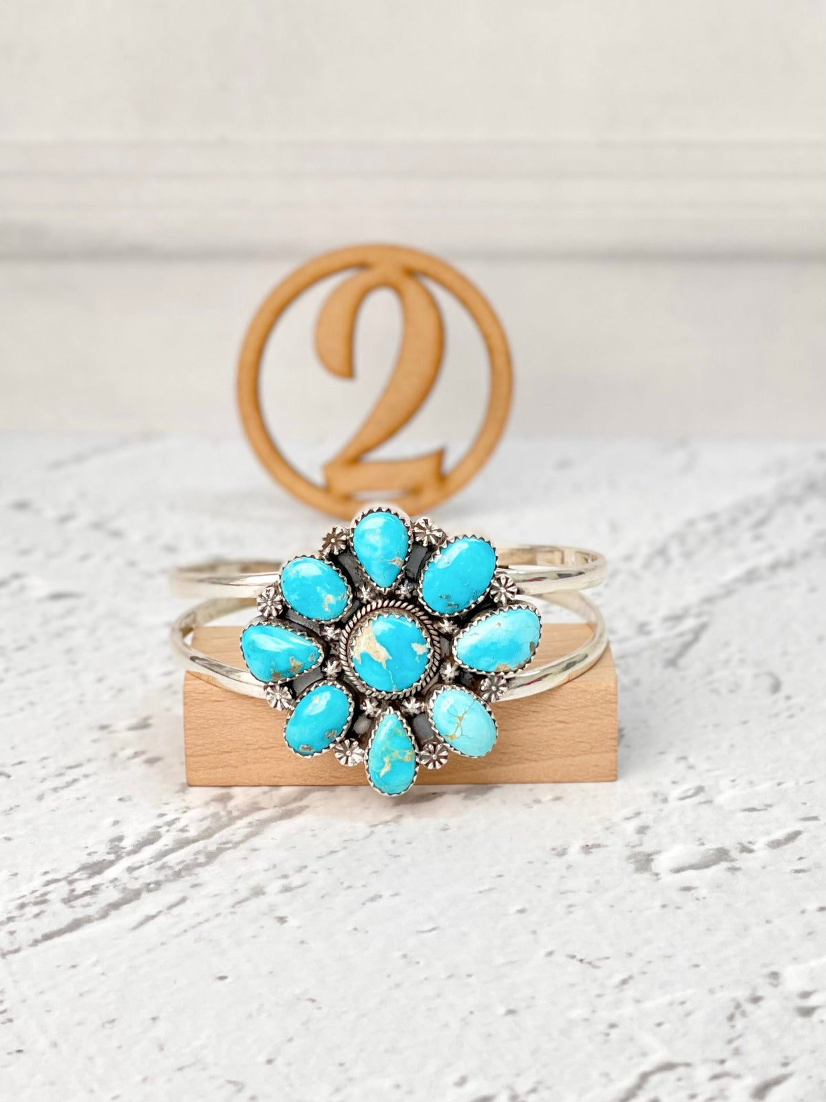 White Water Turquoise Cuff Bangles-Bracelets-Krush Kandy, Women's Online Fashion Boutique Located in Phoenix, Arizona (Scottsdale Area)