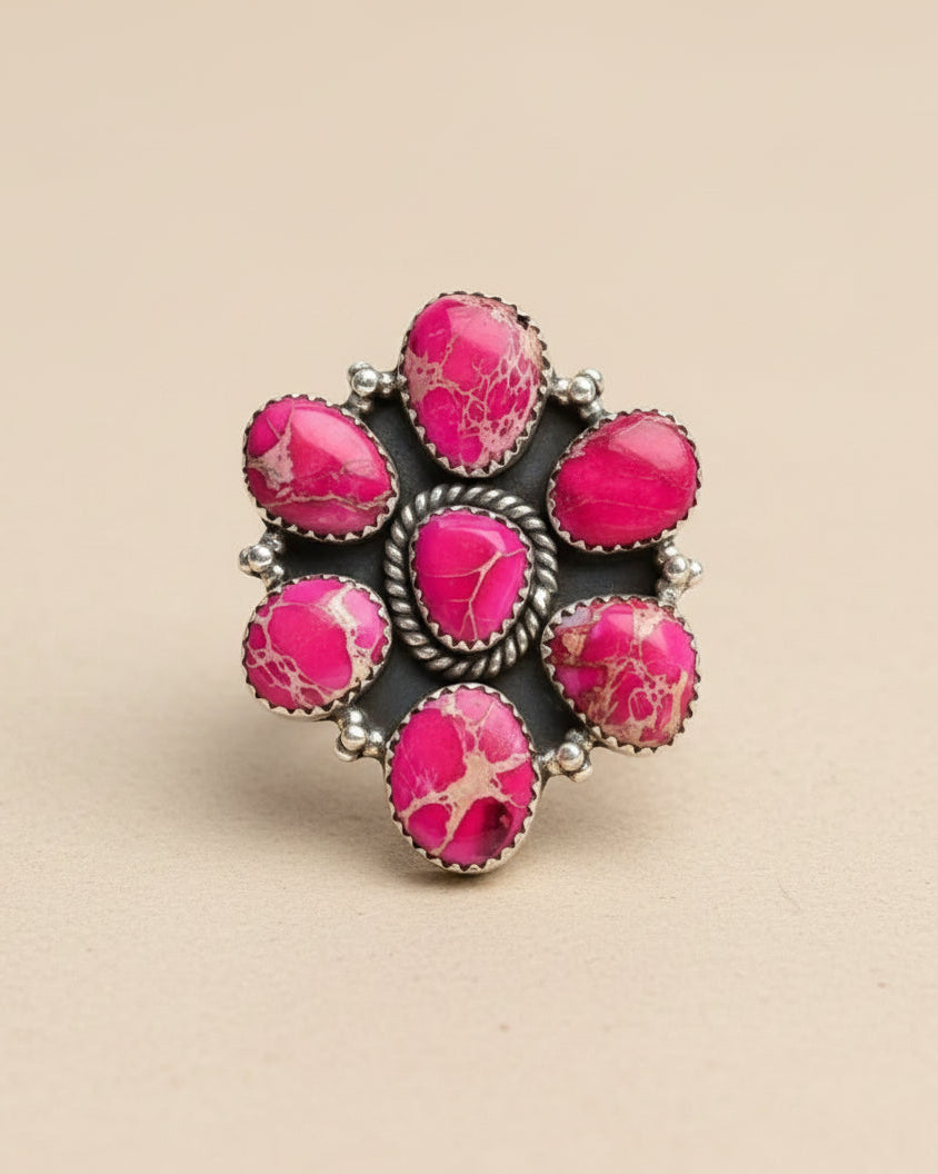 Desert Jasper Multi Cluster Rings-Rings-Krush Kandy, Women's Online Fashion Boutique Located in Phoenix, Arizona (Scottsdale Area)