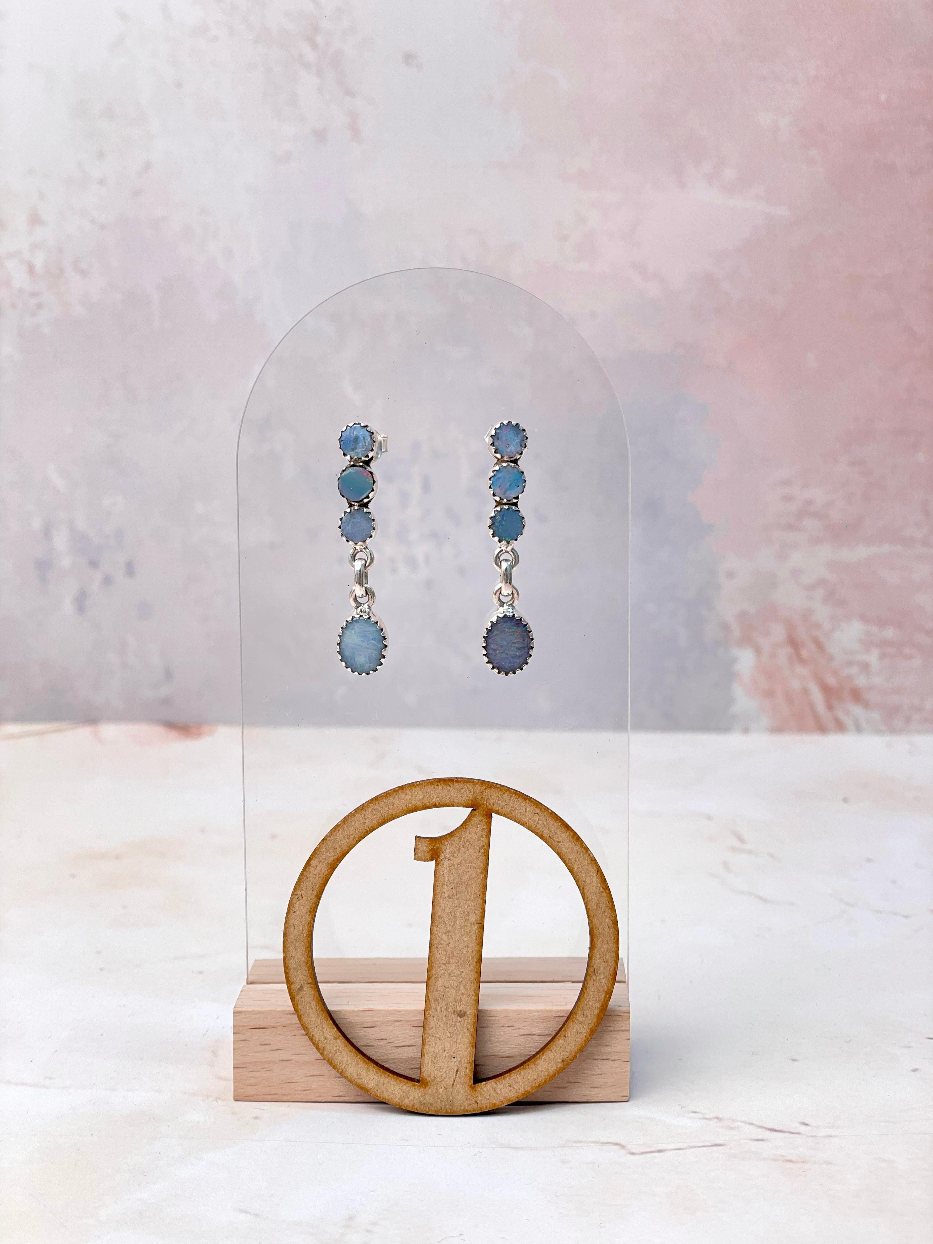 Multi Australian Opal Earrings-Earrings-Krush Kandy, Women's Online Fashion Boutique Located in Phoenix, Arizona (Scottsdale Area)