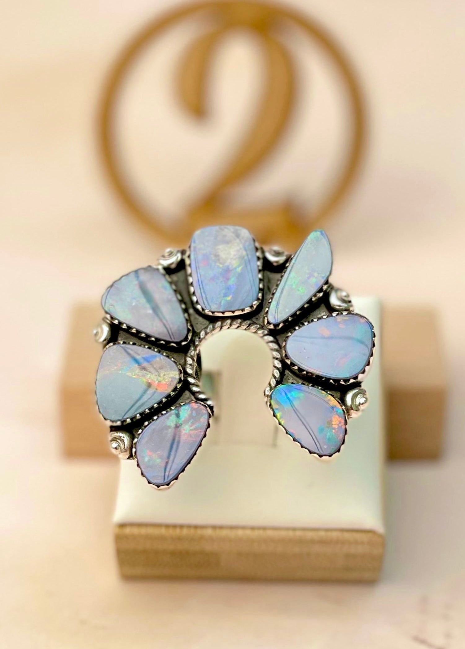 Australian Opal Horseshoe Rings-Rings-Krush Kandy, Women's Online Fashion Boutique Located in Phoenix, Arizona (Scottsdale Area)