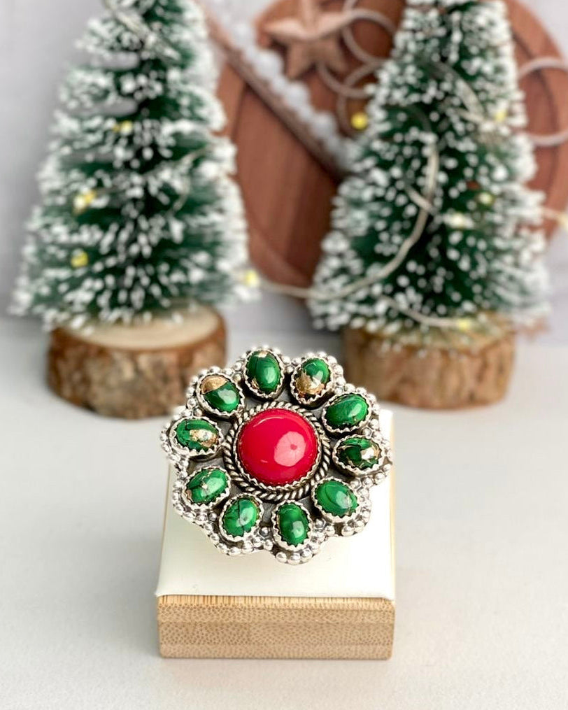 Holiday Rosarita Cluster Ring-Rings-Krush Kandy, Women's Online Fashion Boutique Located in Phoenix, Arizona (Scottsdale Area)