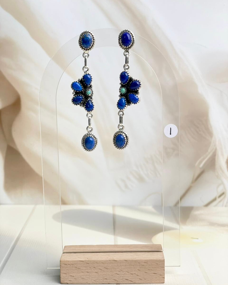 Floating Daisy Drop Dangle Earrings-Earrings-Krush Kandy, Women's Online Fashion Boutique Located in Phoenix, Arizona (Scottsdale Area)