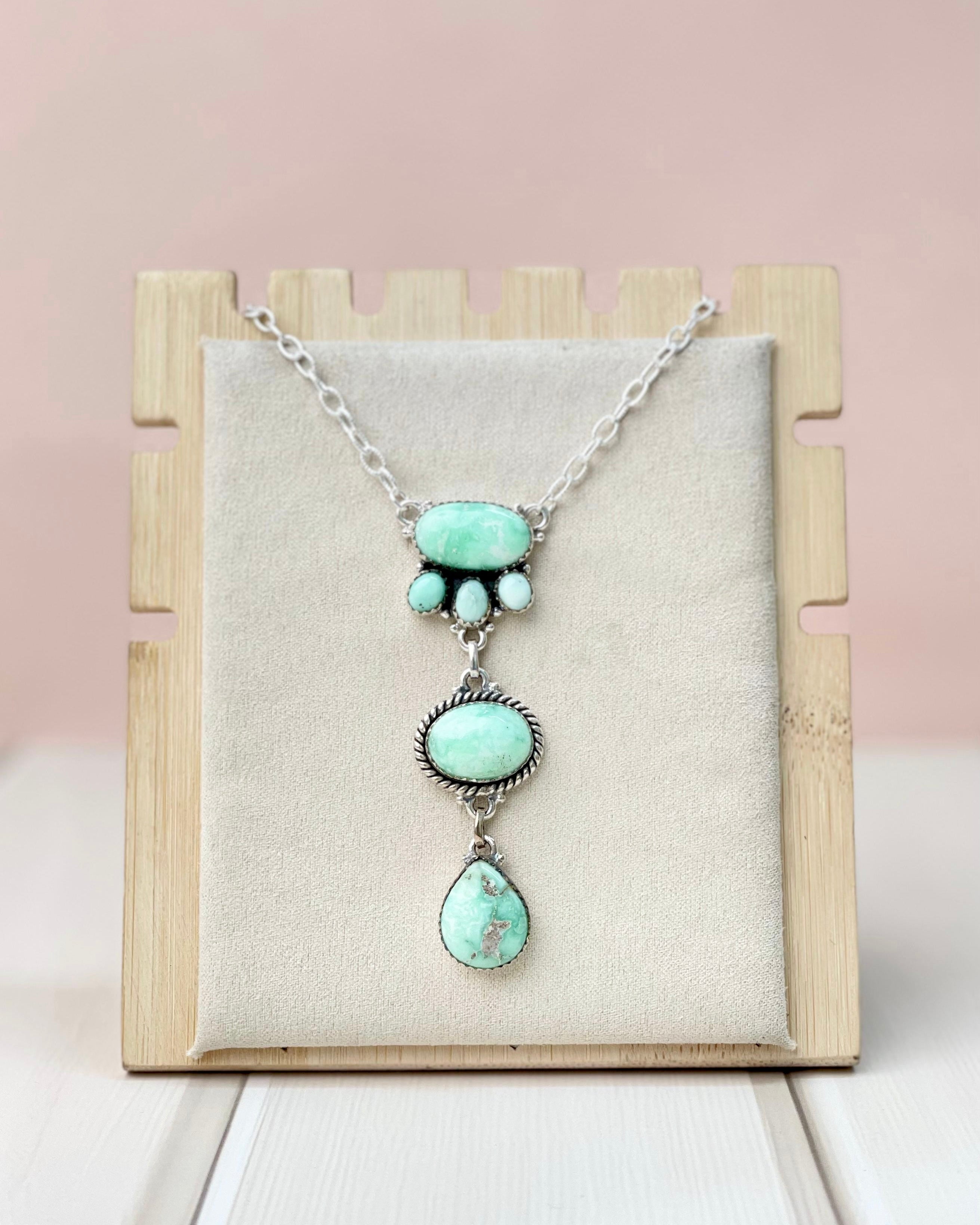 Paloma Cluster Lariat Necklace-Necklaces-Krush Kandy, Women's Online Fashion Boutique Located in Phoenix, Arizona (Scottsdale Area)
